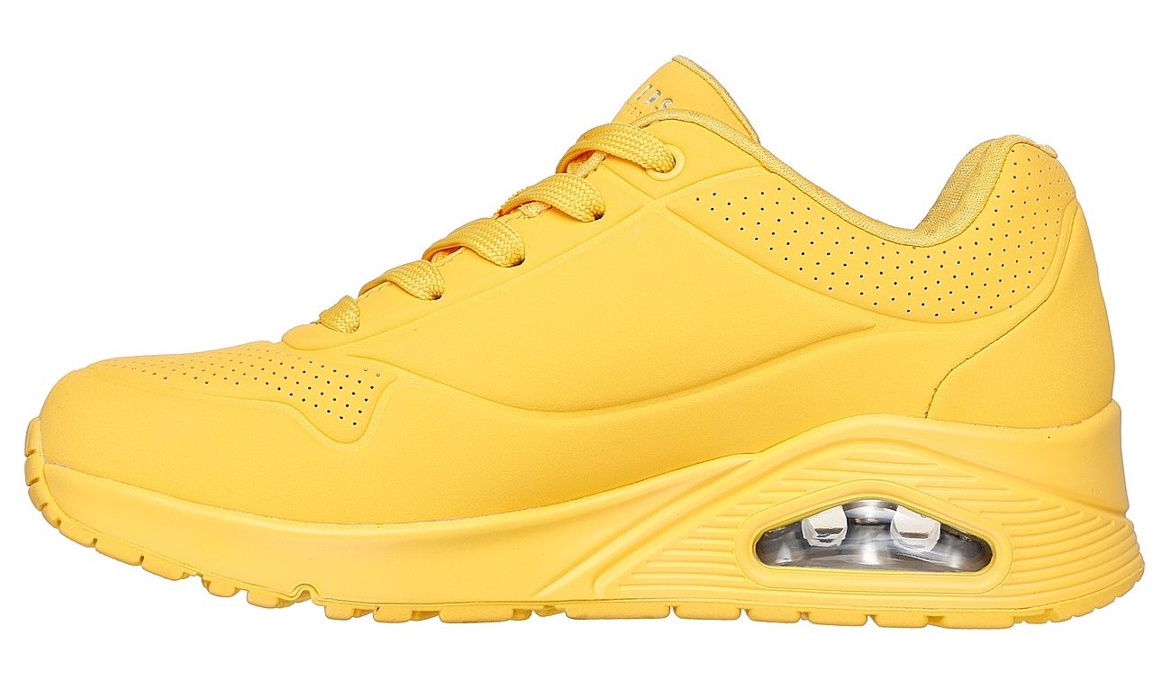 Skechers Wedgesneaker »UNO STAND ON AIR«, Freizeitschuh, Halbschuh, Schnürschuh weich gepolsterte Innensohle
