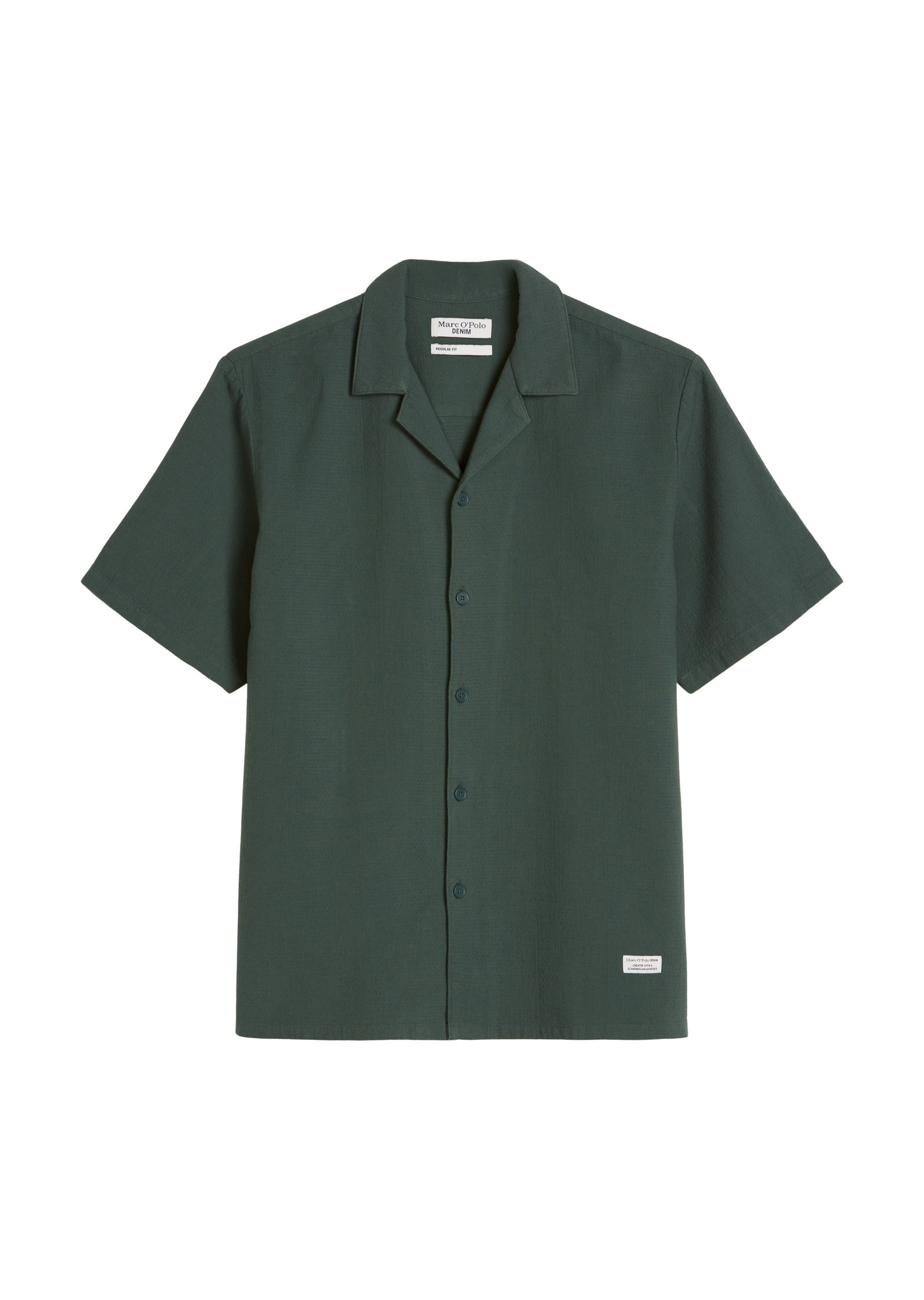 Marc O'Polo DENIM Kurzarmhemd »aus doppellagigem Bio-Baumwoll-Twill«