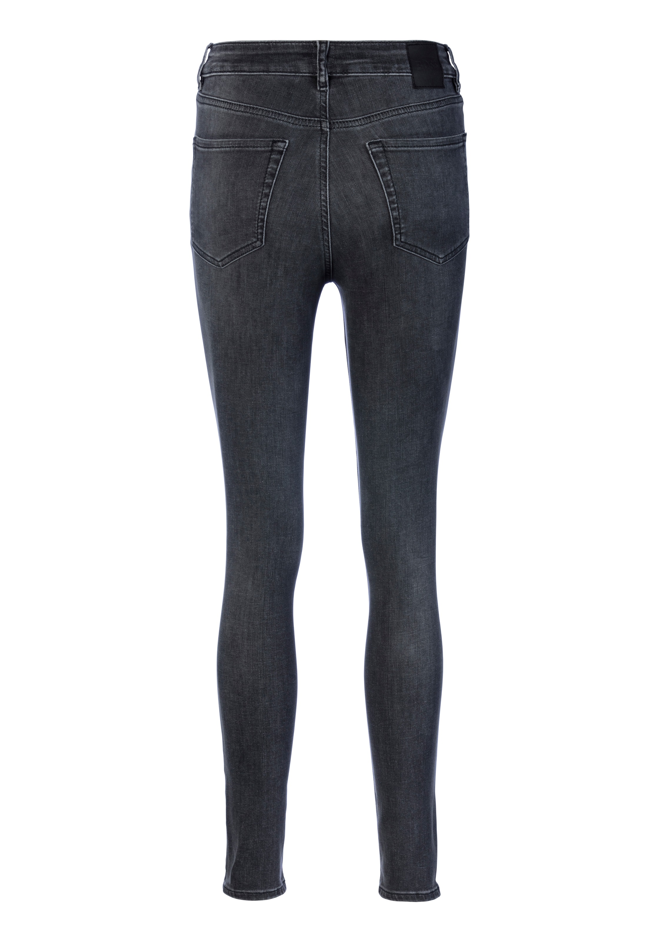BOSS ORANGE Slim-fit-Jeans »Maye High Rise Slim Premium Damenmode« mit BOSS Leder-Badge