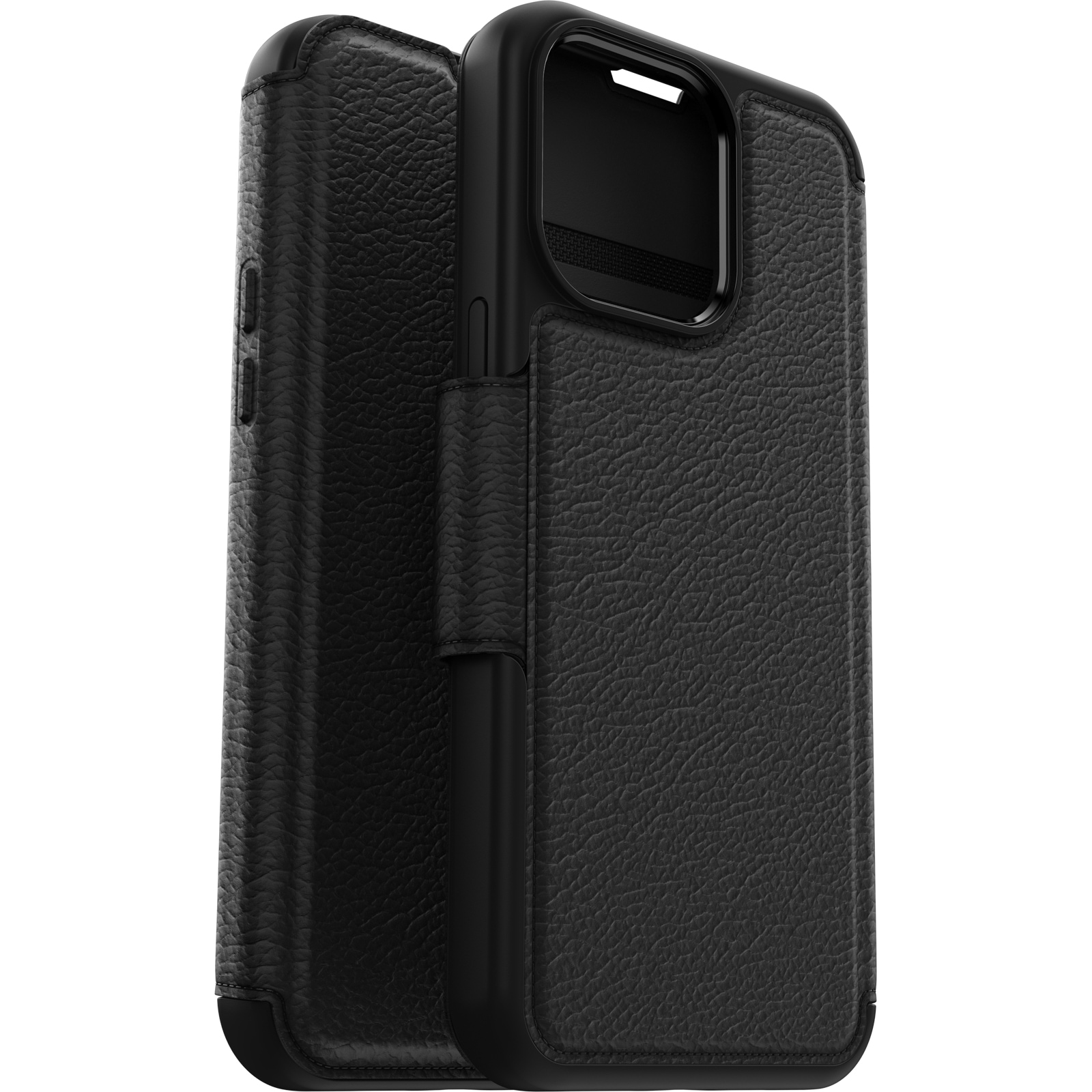Otterbox Flip Case »Strada Hülle für Apple iPhone 15 Pro Max für MagSafe, stoßfest« Apple iPhone 15 Pro Max sturzsicher,Premium Lederfolio , 3x getestet nach Militärstandard