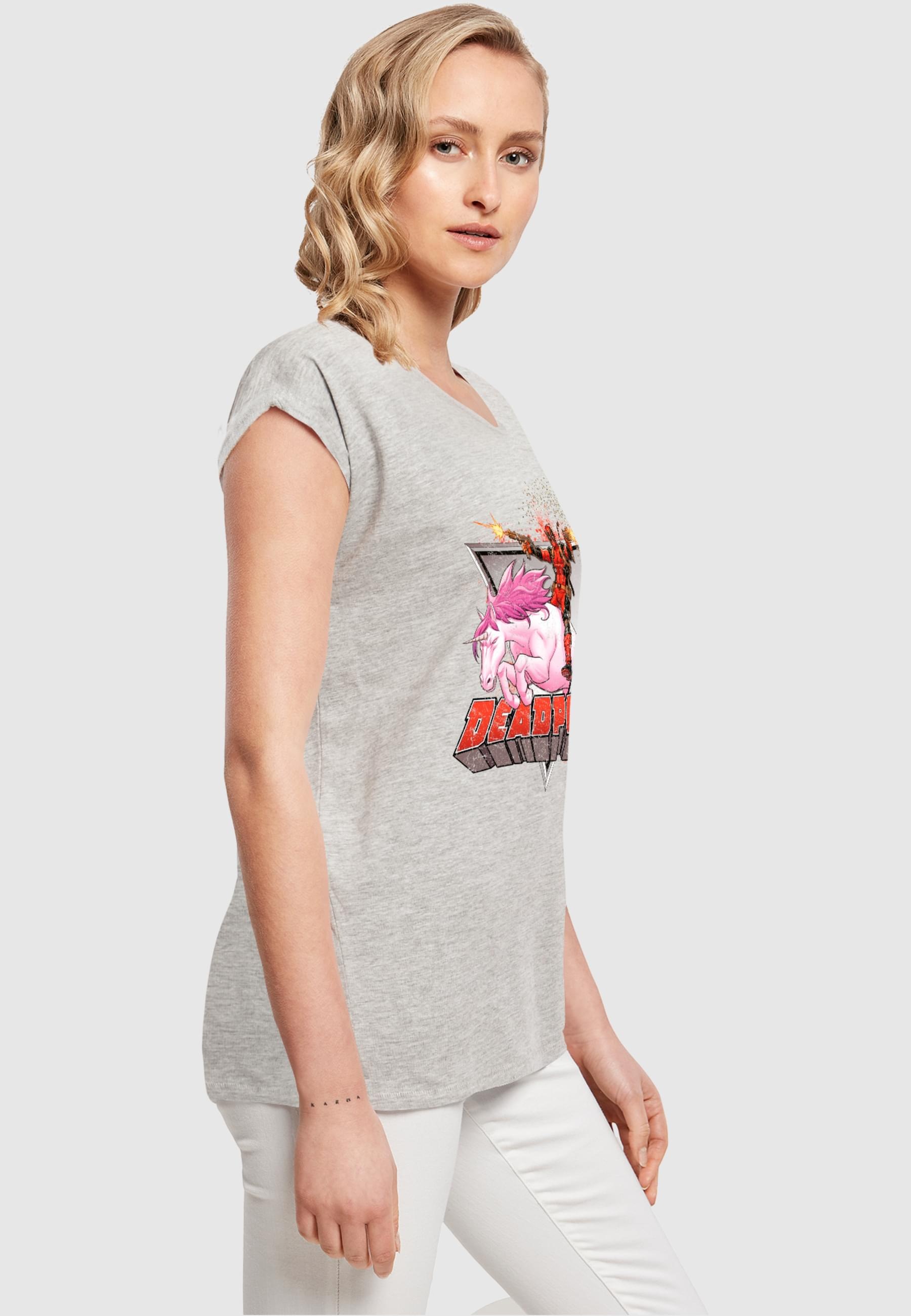 ABSOLUTE CULT T-Shirt »ABSOLUTE CULT Damen Ladies Deadpool - Rides a Unicorn T-Shirt«, (1 tlg.)