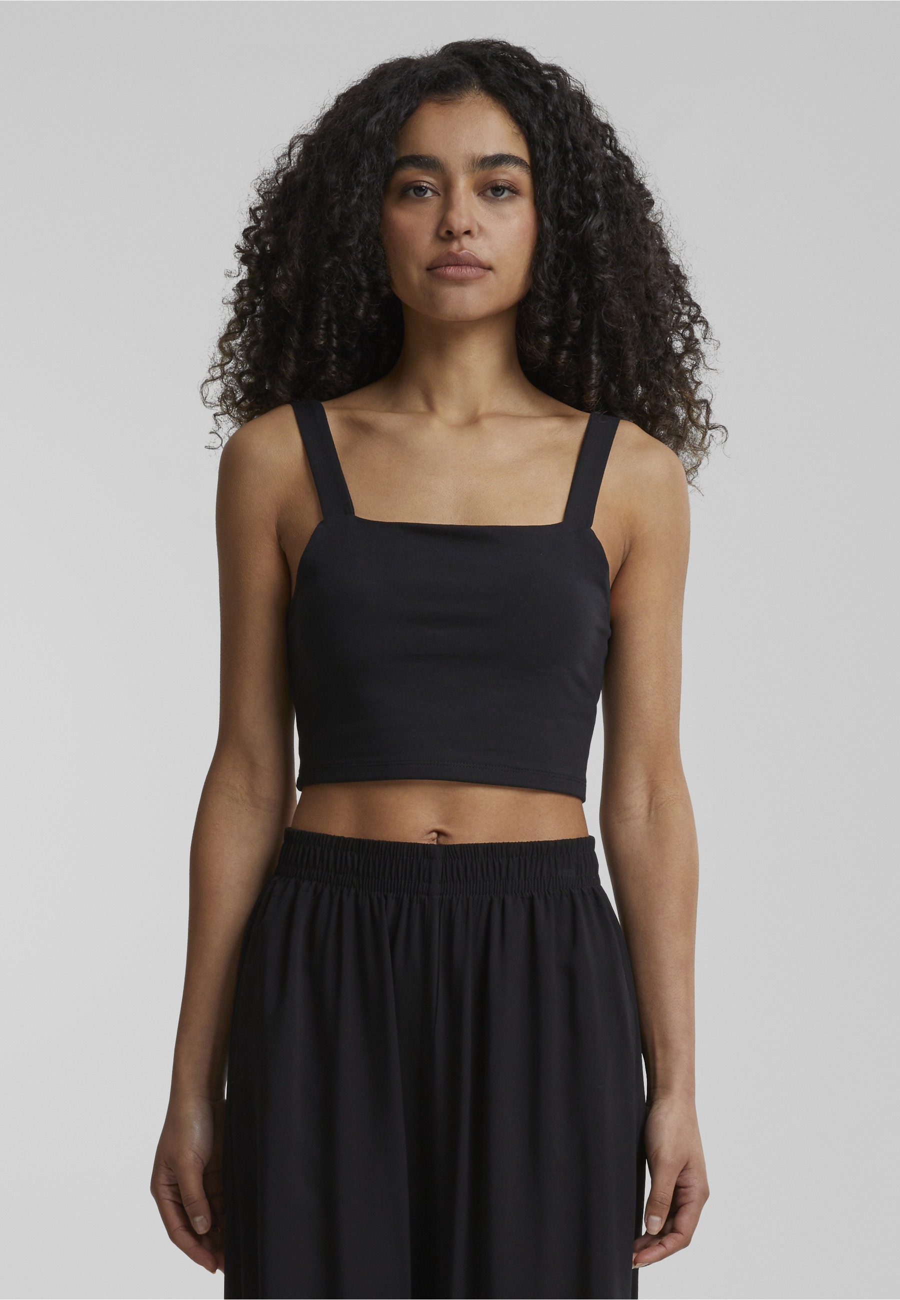 URBAN CLASSICS T-Shirt »Urban Classics Damen Ladies Cropped Top« 1 Stk.