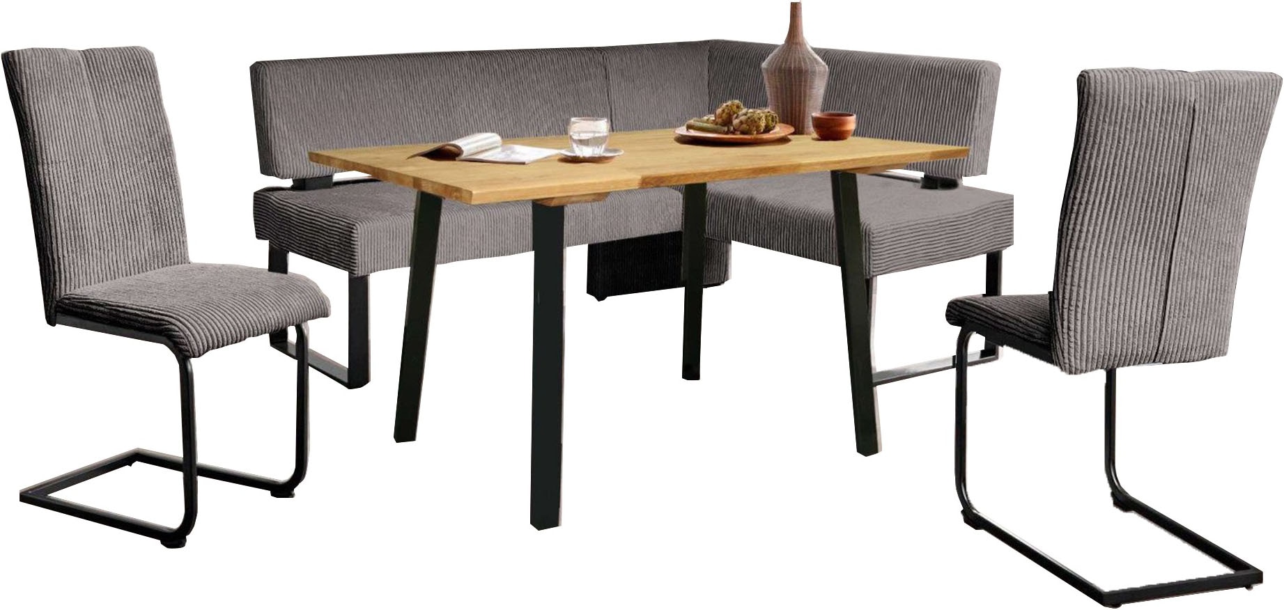 Home affaire Eckbankgruppe "Oliver" Set, 4-tlg, 4 Stk. tlg. Eckbank mit Wel günstig online kaufen