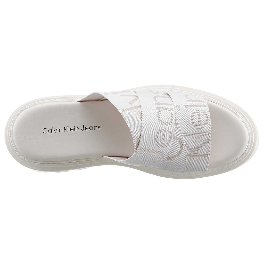Calvin Klein Jeans Pantolette »BRITNEY 11T«, mit trendiger Plateausohle mit Profil