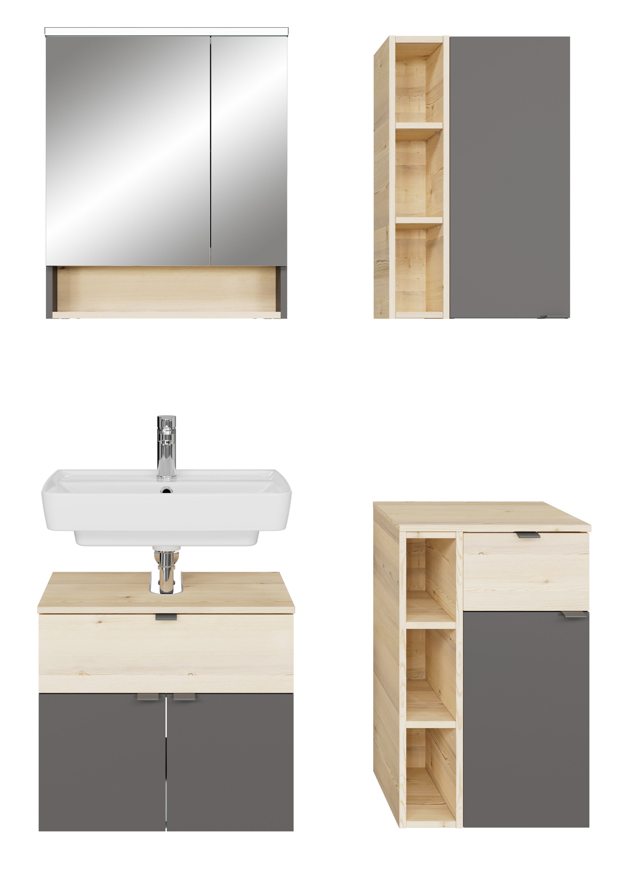 Saphir Badmöbel-Set "Quickset 394" Komplett-Set, 4 Stk. tlg. günstig online kaufen