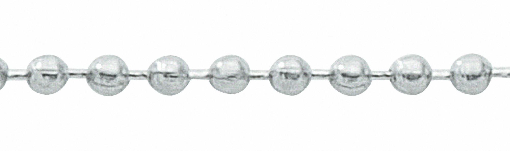 ADELIA ́S Damen Edelstahlkette "Damen Edelstahl Kugel Halskette Ø 3 mm", 50, Edelstahl, silber, Edelstahl, Halsketten, Edelstahlschmuck für Damen