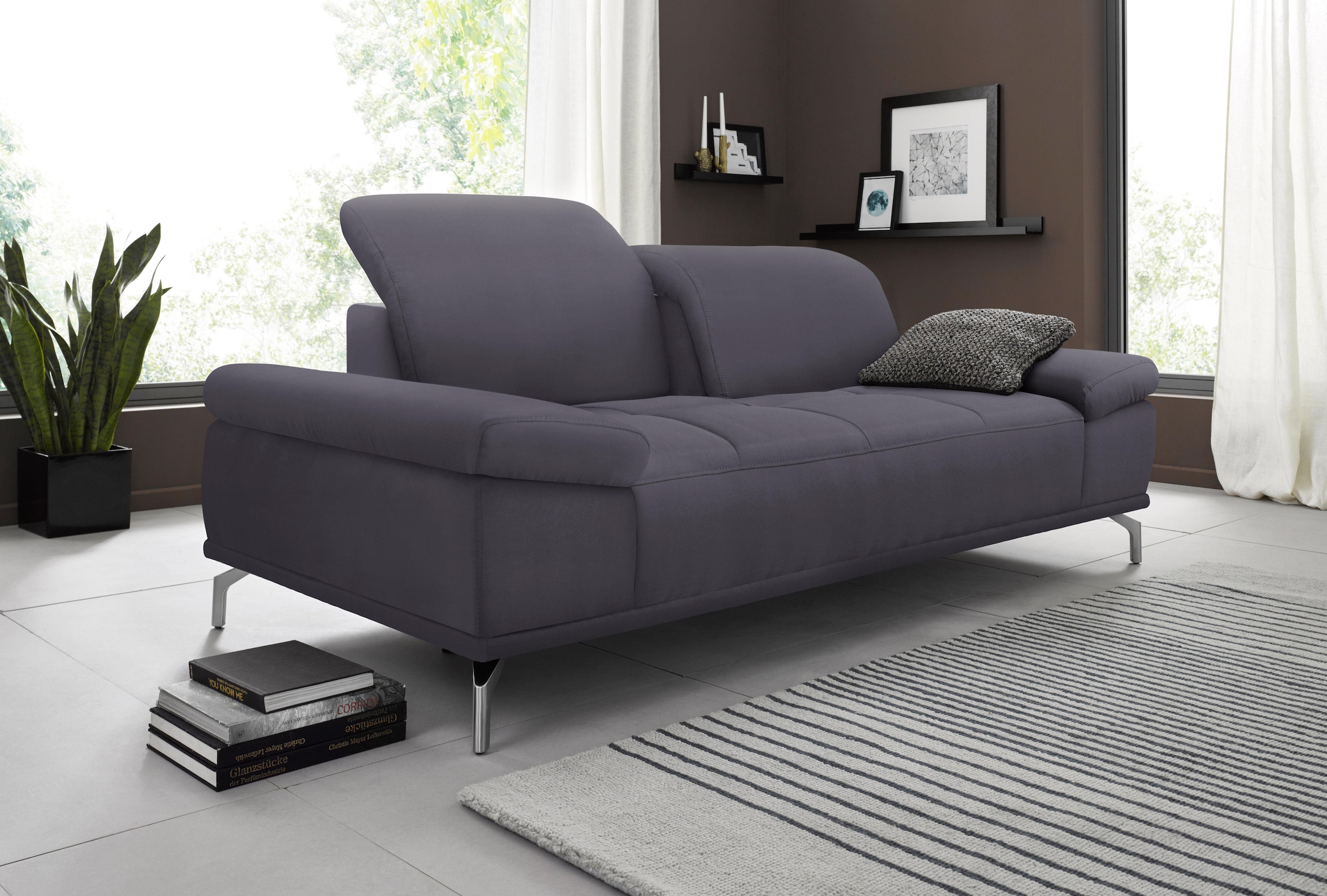 Home affaire 3-Sitzer "Caluna" mit Sitztiefen- und Kopfteilverstellung günstig online kaufen