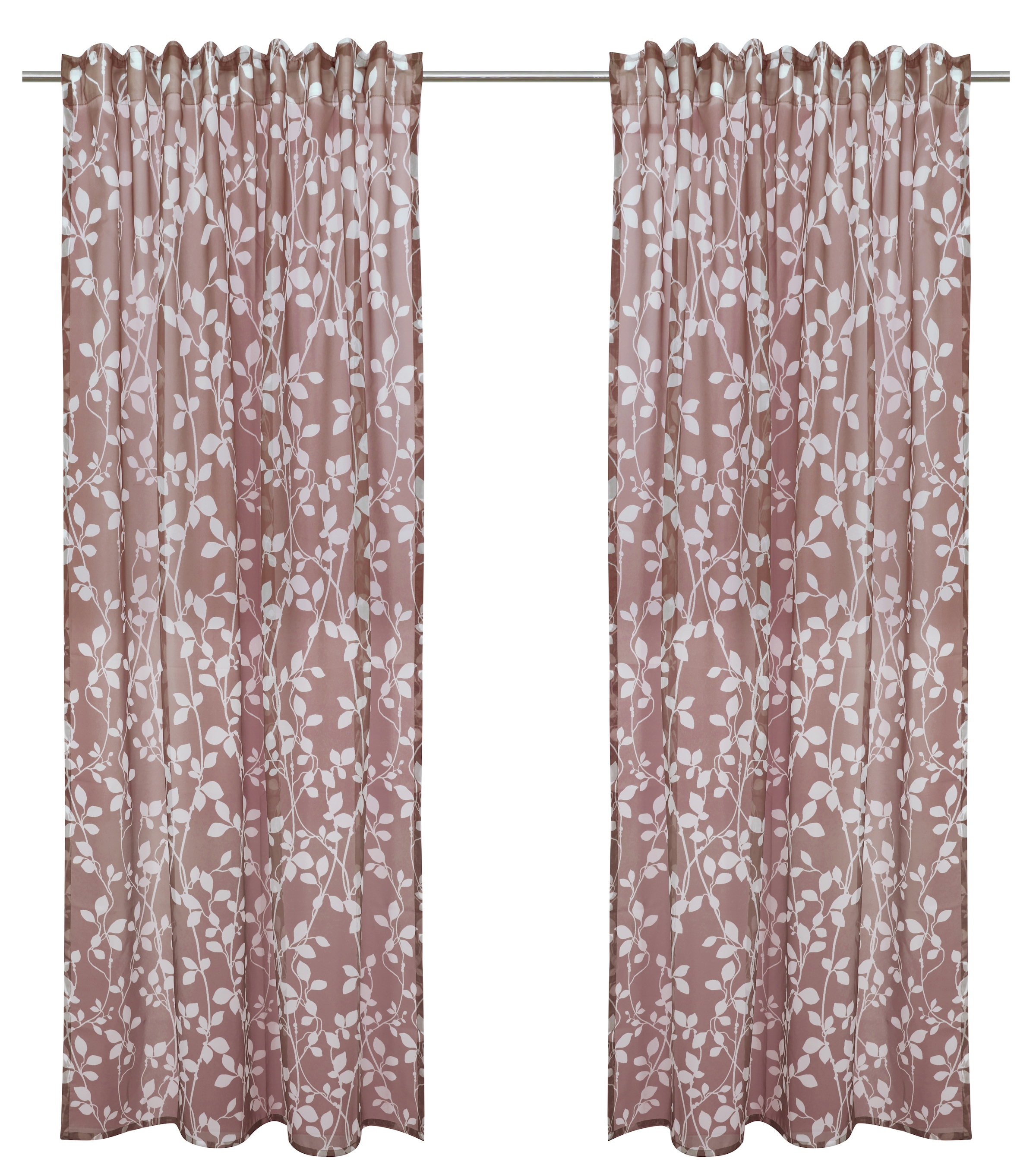 my home Gardine »Issoire« Multifunktionsband 1 Stk. tlg. Wohnzimmer, Schlafzimmer, Esszimmer, gemustert und halbtransparent