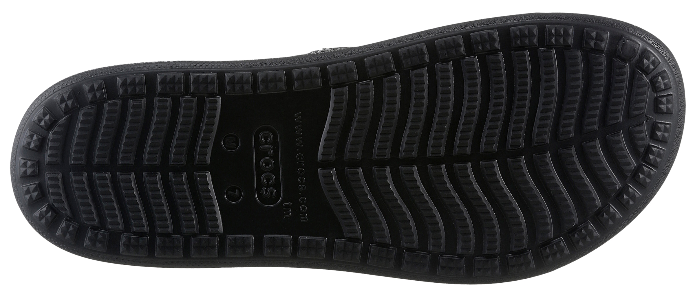 Crocs Zehentrenner »Yukon Vista II Flip«, Sandale, Sommerschuh mit Ziernaht