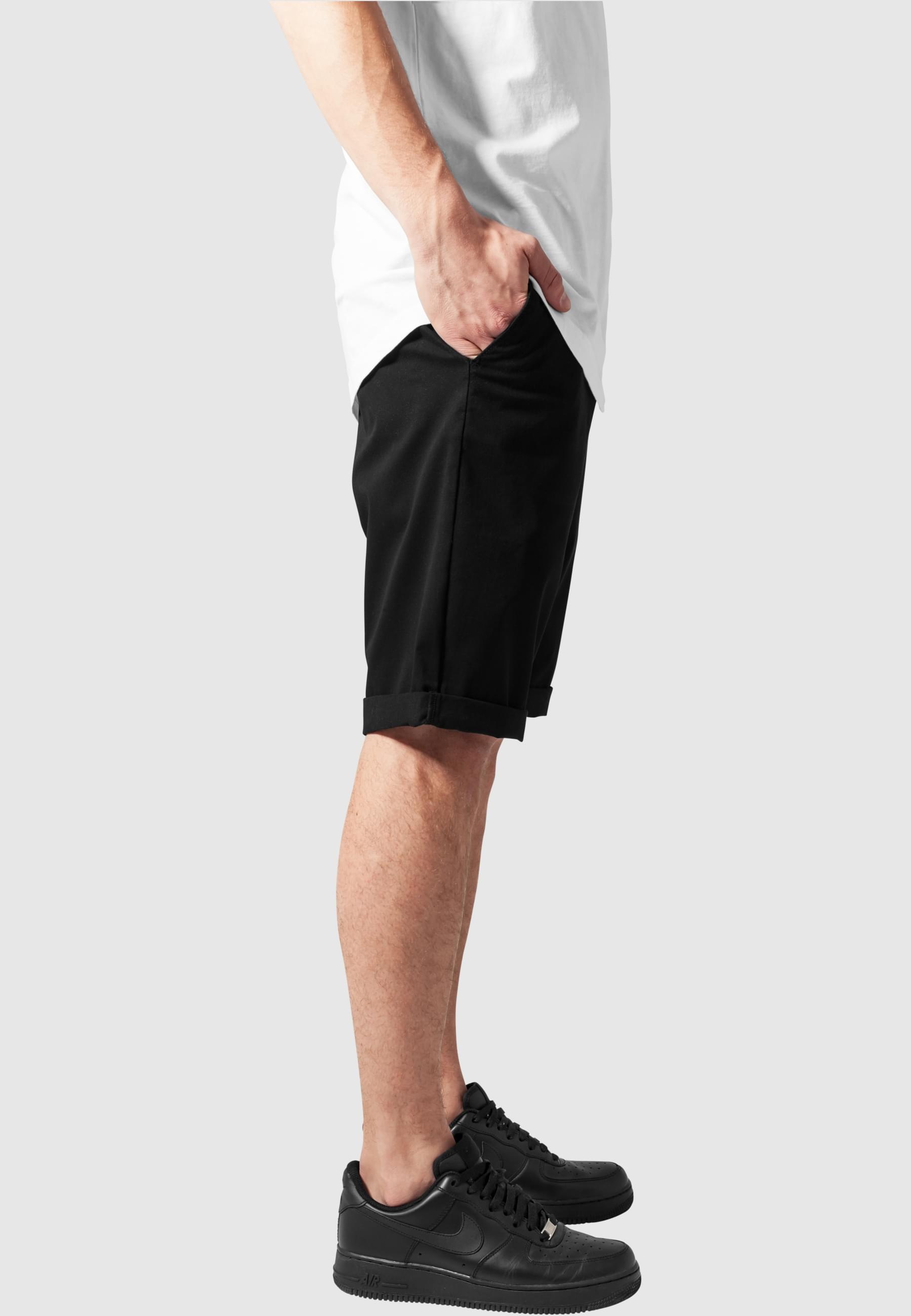 URBAN CLASSICS Stoffhose »Urban Classics Herren Stretch Turnup Chino Shorts«, (1 tlg.)