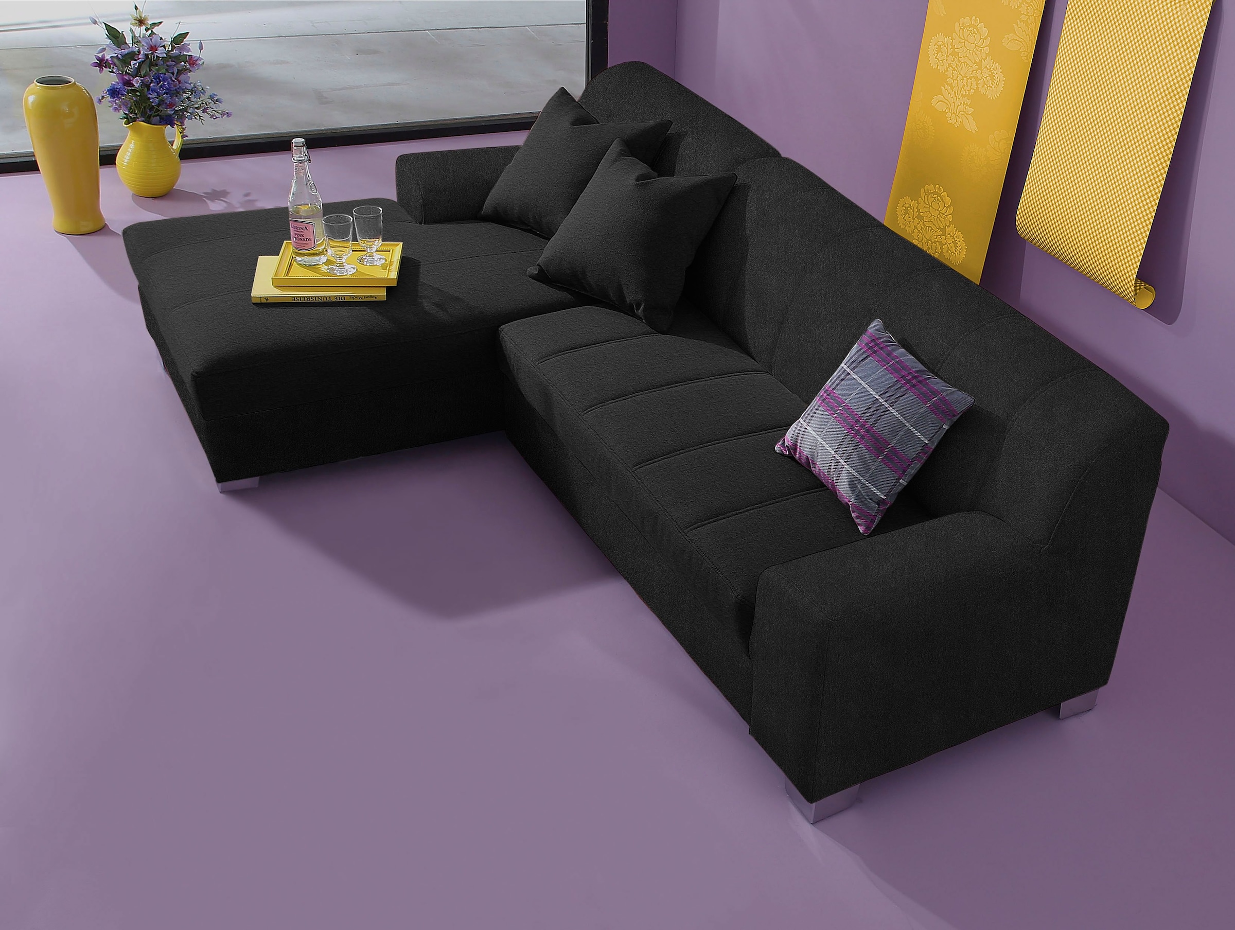 INOSIGN Ecksofa "Anzio, elegant und gemütlich, Breite 239cm, L-Form", wahlw günstig online kaufen