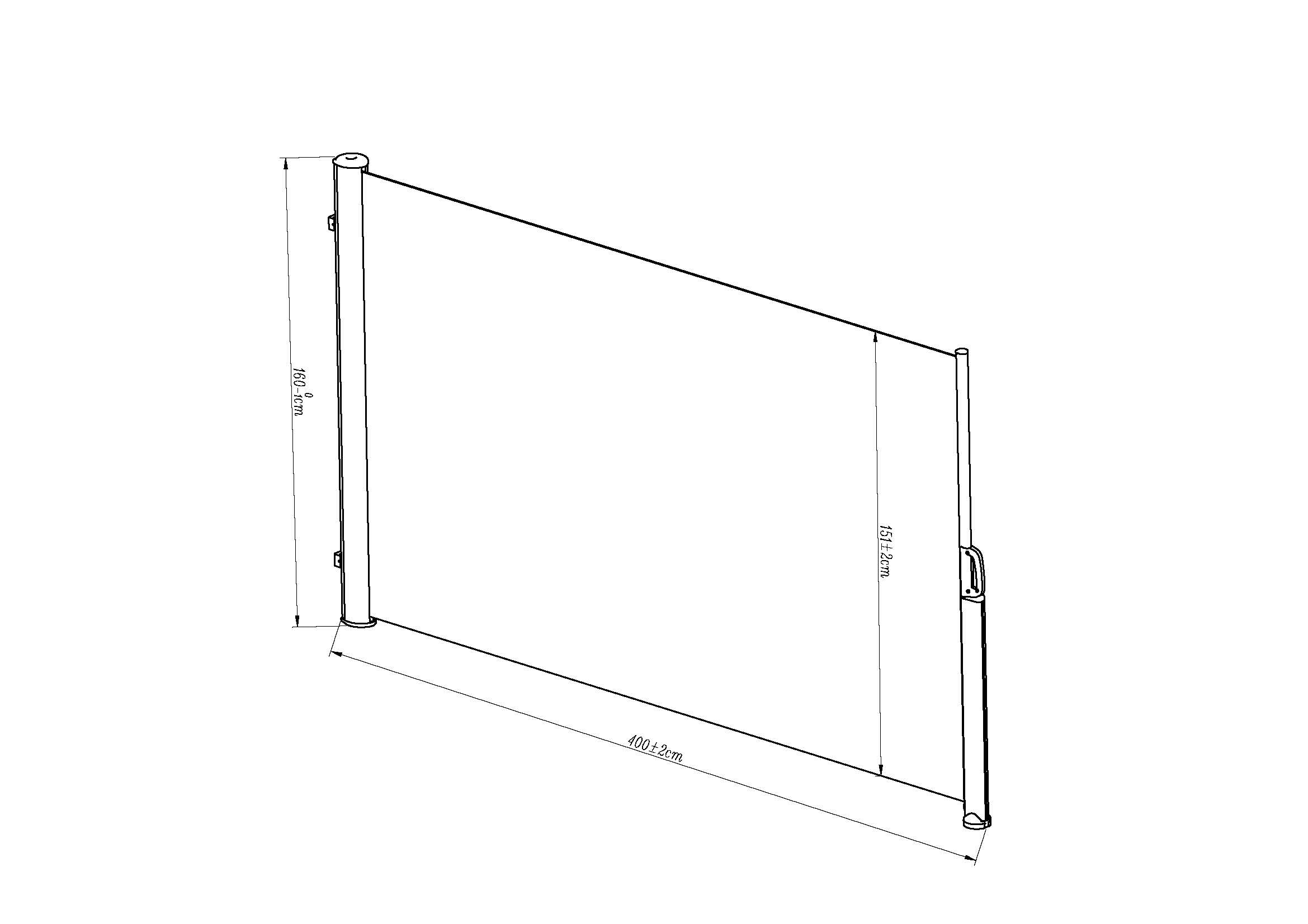 KONIFERA Seitenmarkise »BW92000-1« verschiedene Größen