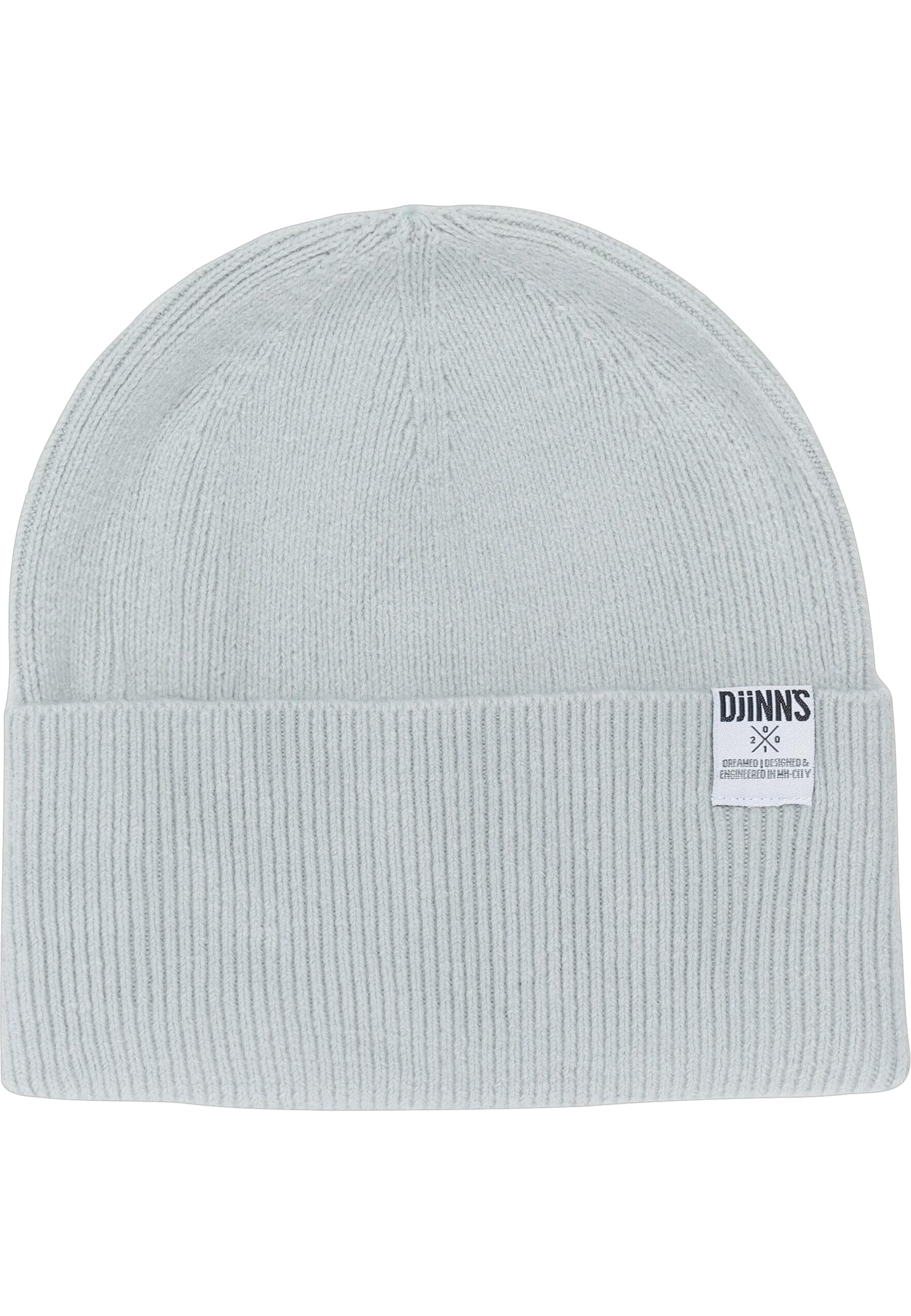 DJINNS Damen Flex Cap "Djinns Djinns Basic Wool Beanie"grau, unifarben, 100% Polyacryl, Caps