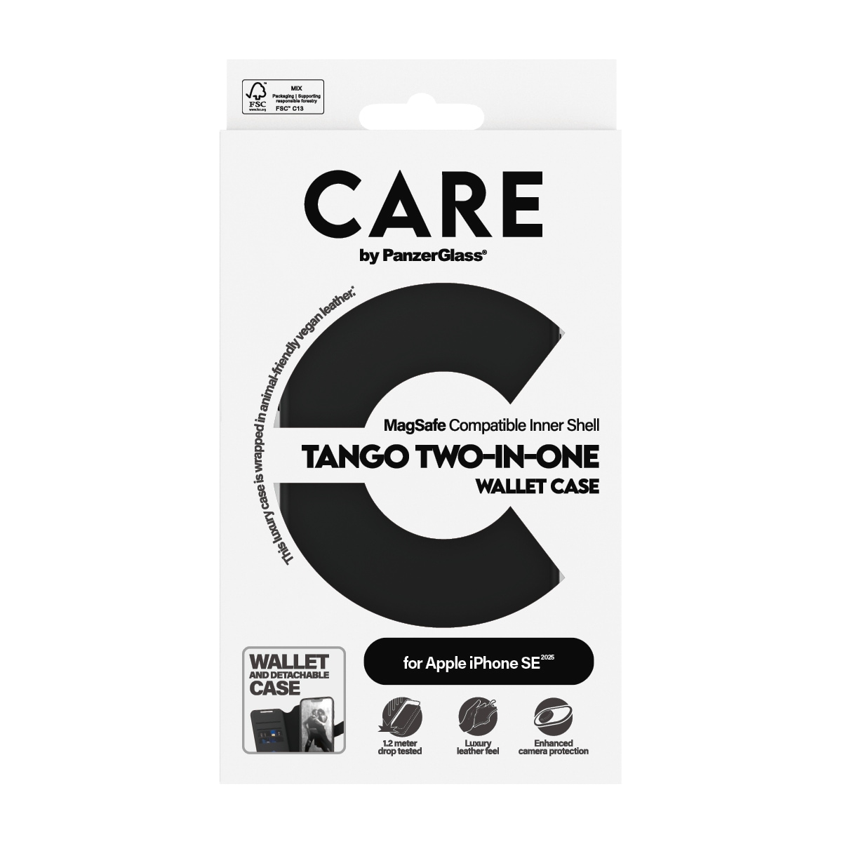 CARE by PanzerGlass Handyhülle »Tango Two-in-One«, Bookcover, Schutzhülle, Handyschutzhülle, Case, Schutzcase, stoßfest