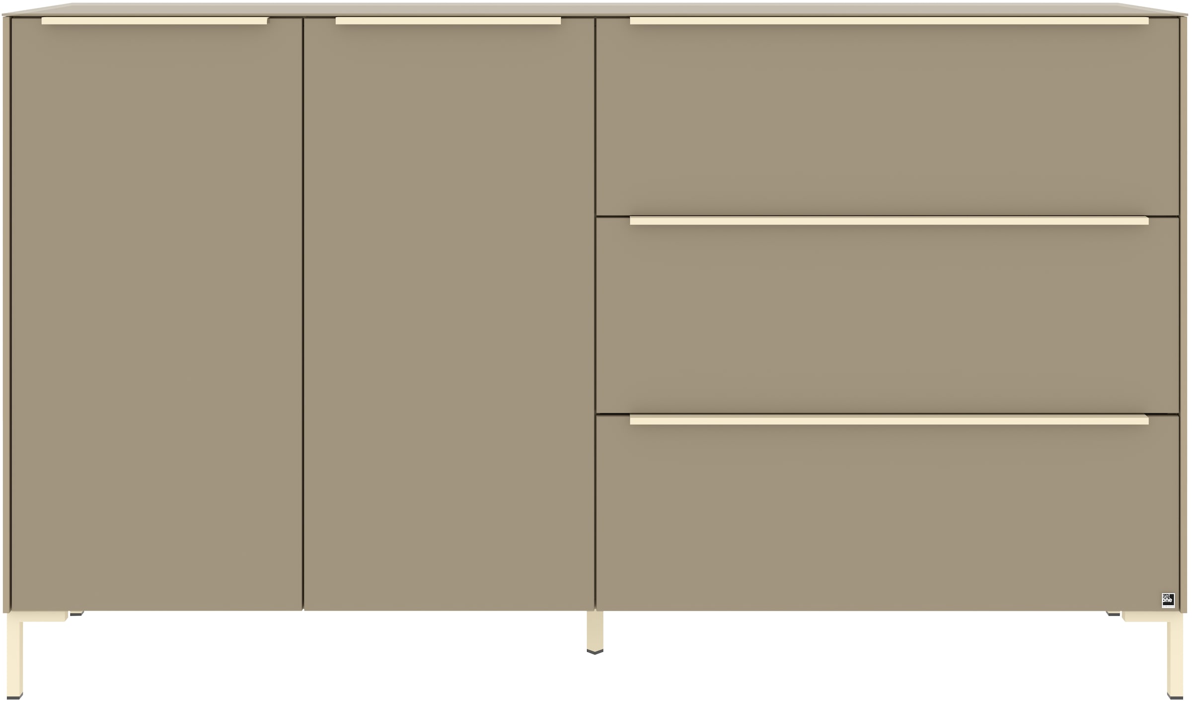 set one by Musterring Sideboard »Reno« 1 Stk. tlg. Mit Winkelfuß in diversen Farben, 108 cm Höhe & Farbauswahl