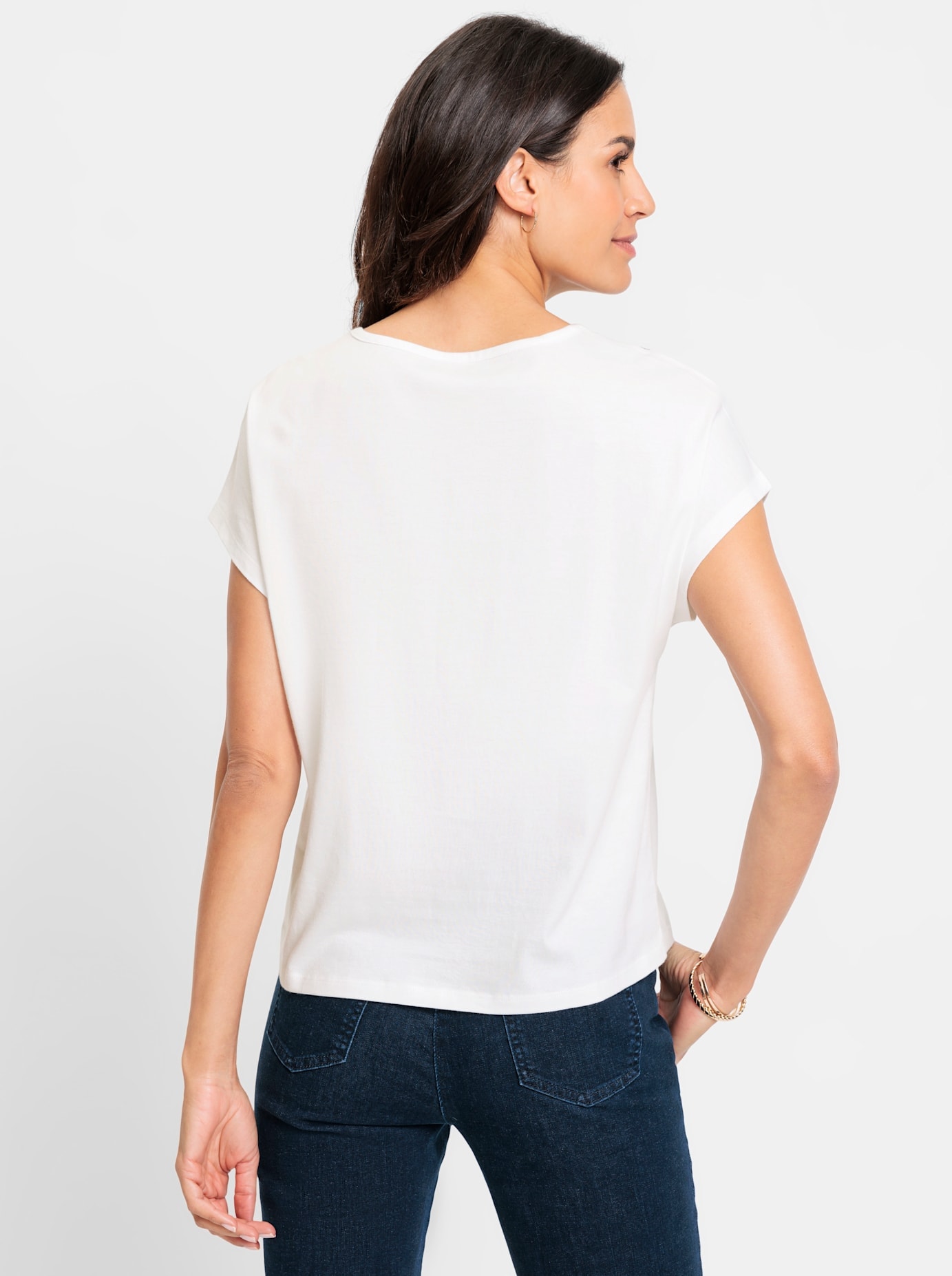 Inspirationen Rundhalsshirt »Rundhals-Shirt«, (1 tlg.)