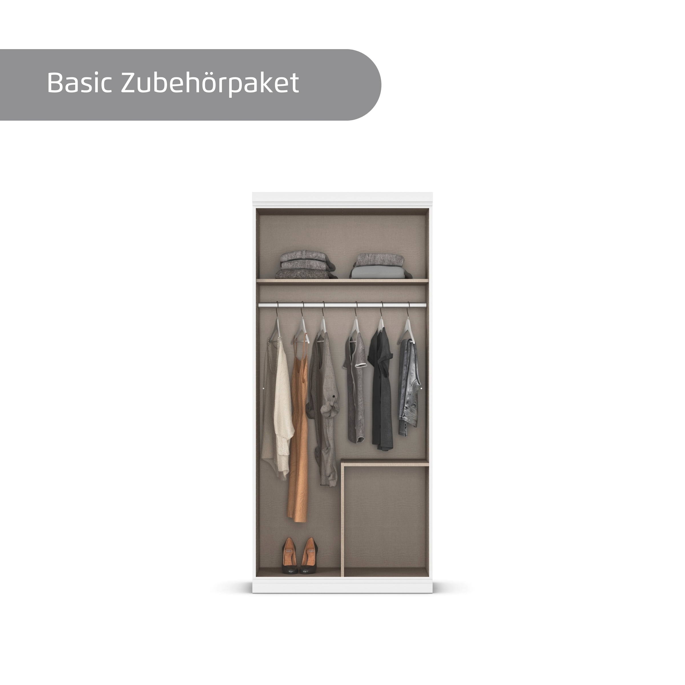rauch Jugendzimmer-Set »Marlene«, (Set, 4 tlg., in 3 verschiedenen Ausstattungen BASIC/CLASSIC/PREMIUM), erhältlich in verschiedenen Bett- und Schrank-Breiten MADE IN GERMANY