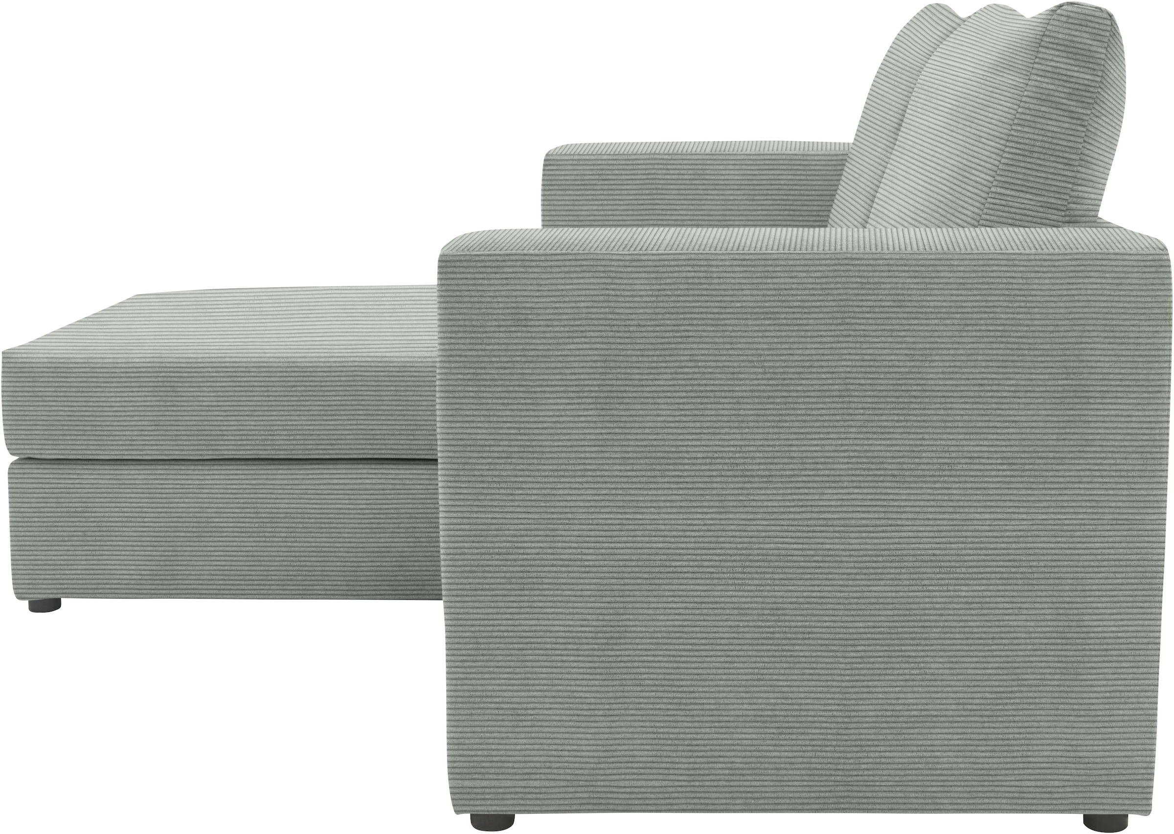 DOMO collection 2-Sitzer »800015, als Sitzmöbel oder Schlafgelegenheit nutzbar, Schlafsofa«, Sitzfläche mit Federkern, inkl. 2 Rückenkissen
