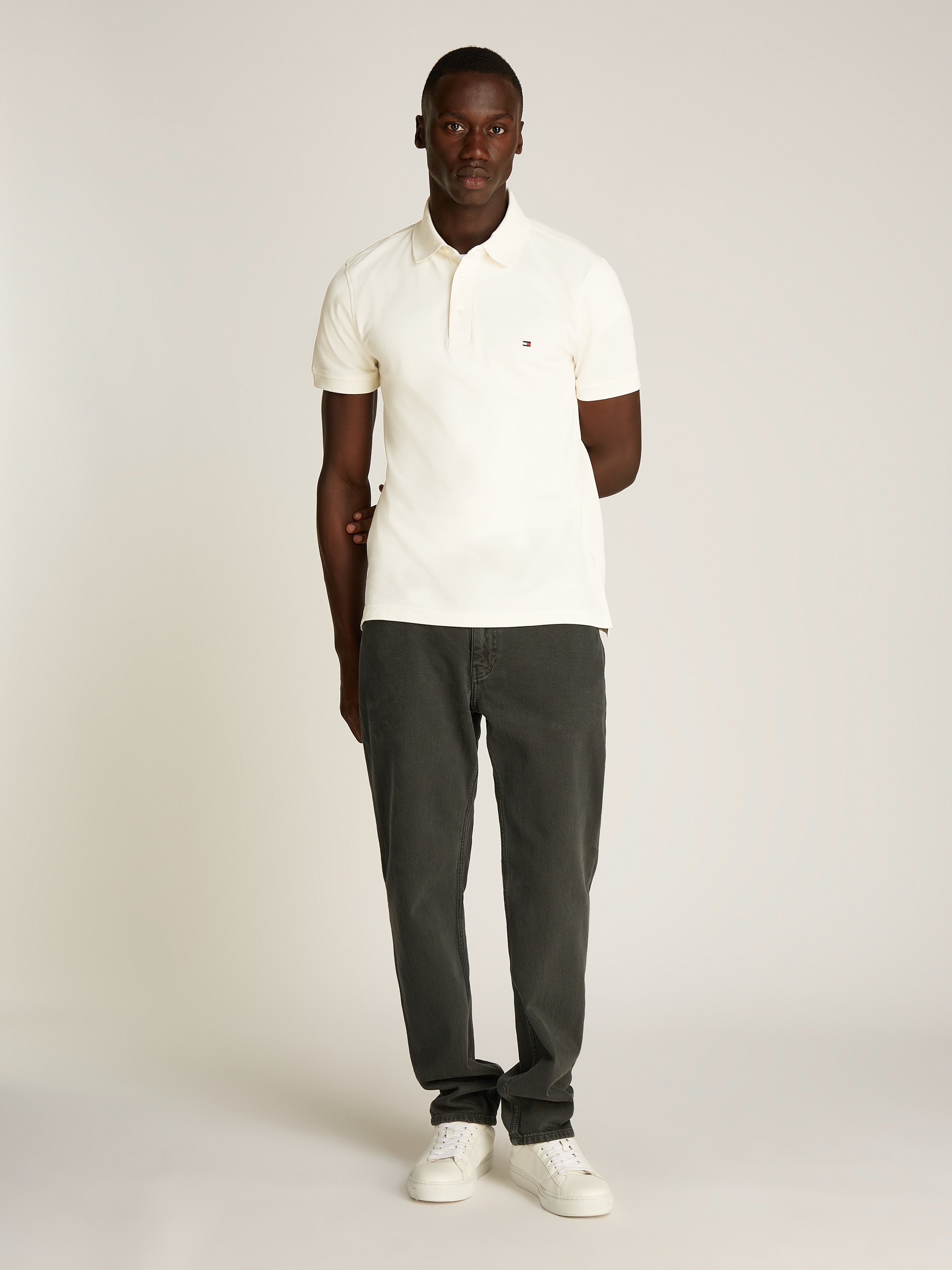 Tommy Hilfiger Poloshirt »1985 SLIM POLO«, aus leicht strukturiertem Piqué-Material