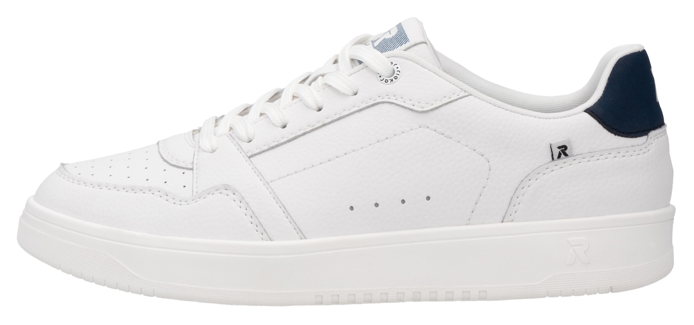 RIEKER Sport Sneaker, Schnürschuh, Freizeitsneaker, Halbschuh mit dezenter Perforation