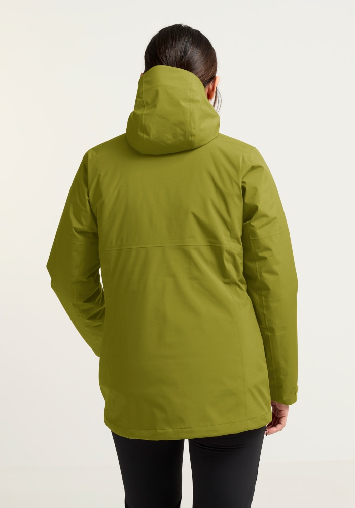 Jack Wolfskin 3-in-1-Funktionsjacke »HUNBERG 2 3IN1 JKT W« mit Kapuze 3-in-1 Jacke, wasserdicht, winddicht und atmungsaktiv