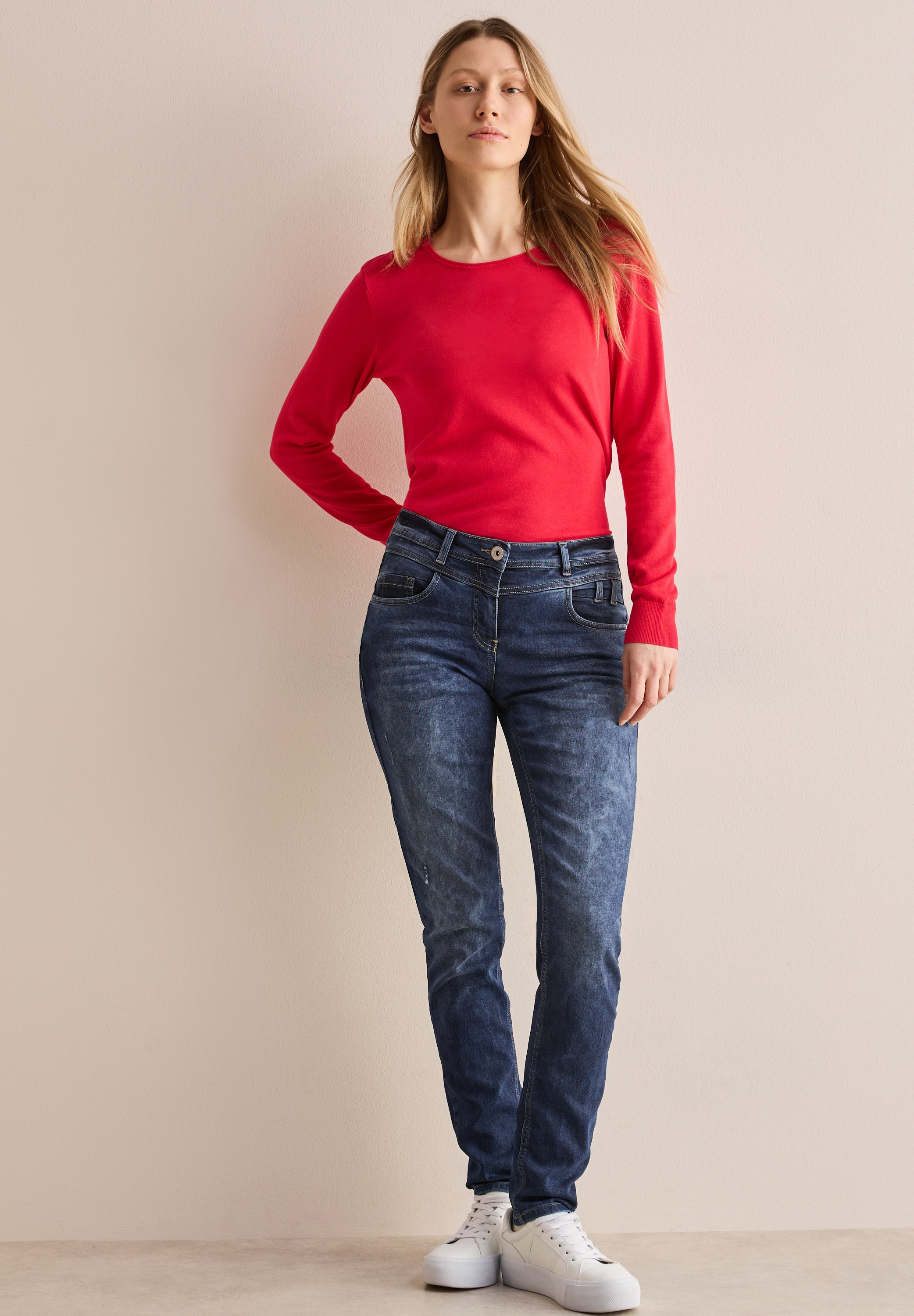 Cecil Comfort-fit-Jeans, Middle Waist
