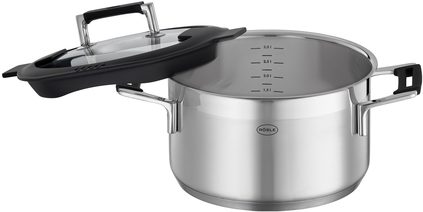 RÖSLE Kochtopf "SILENCE PRO" Edelstahl 18/10
