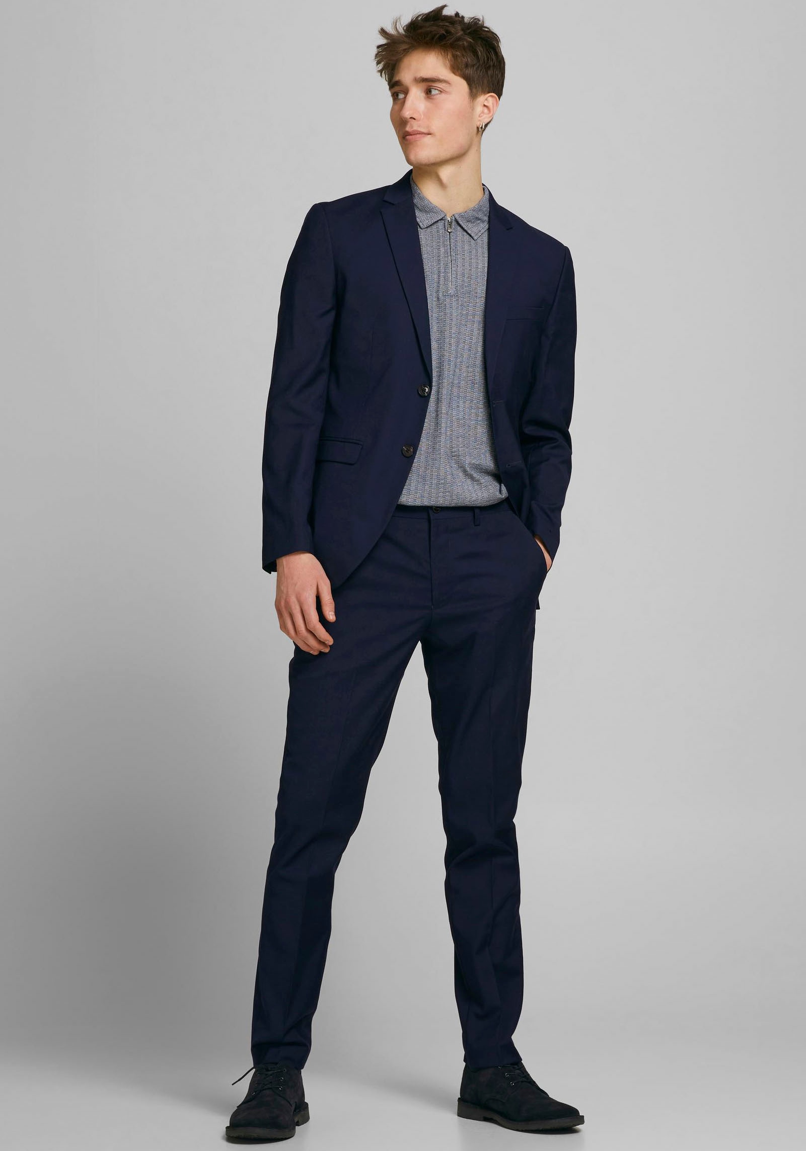 Jack & Jones Anzug »JPRFRANCO SUIT NOOS«, (2 tlg.), slim fit