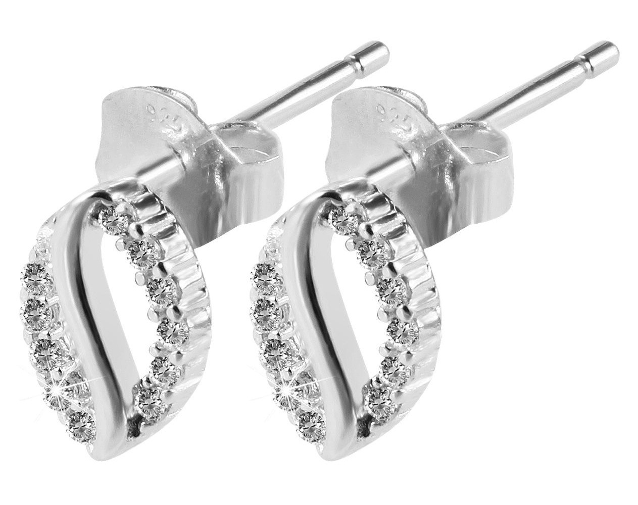 Paar Ohrhänger ADELIA´S "Damen Ohrringe – Ohrstecker aus 925 Silber mit Zirkonia", Damen, Gr. Damen, Silber 925 (Sterlingsilber), silber, Ohrringe, Ein stilvolles Geschenk für besondere Momente 7