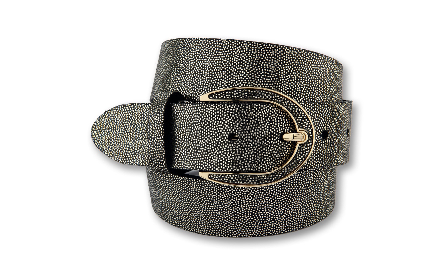 BERND GÖTZ Ledergürtel "Ledergürtel mit appliziertem Glanzleder auf Schließ günstig online kaufen