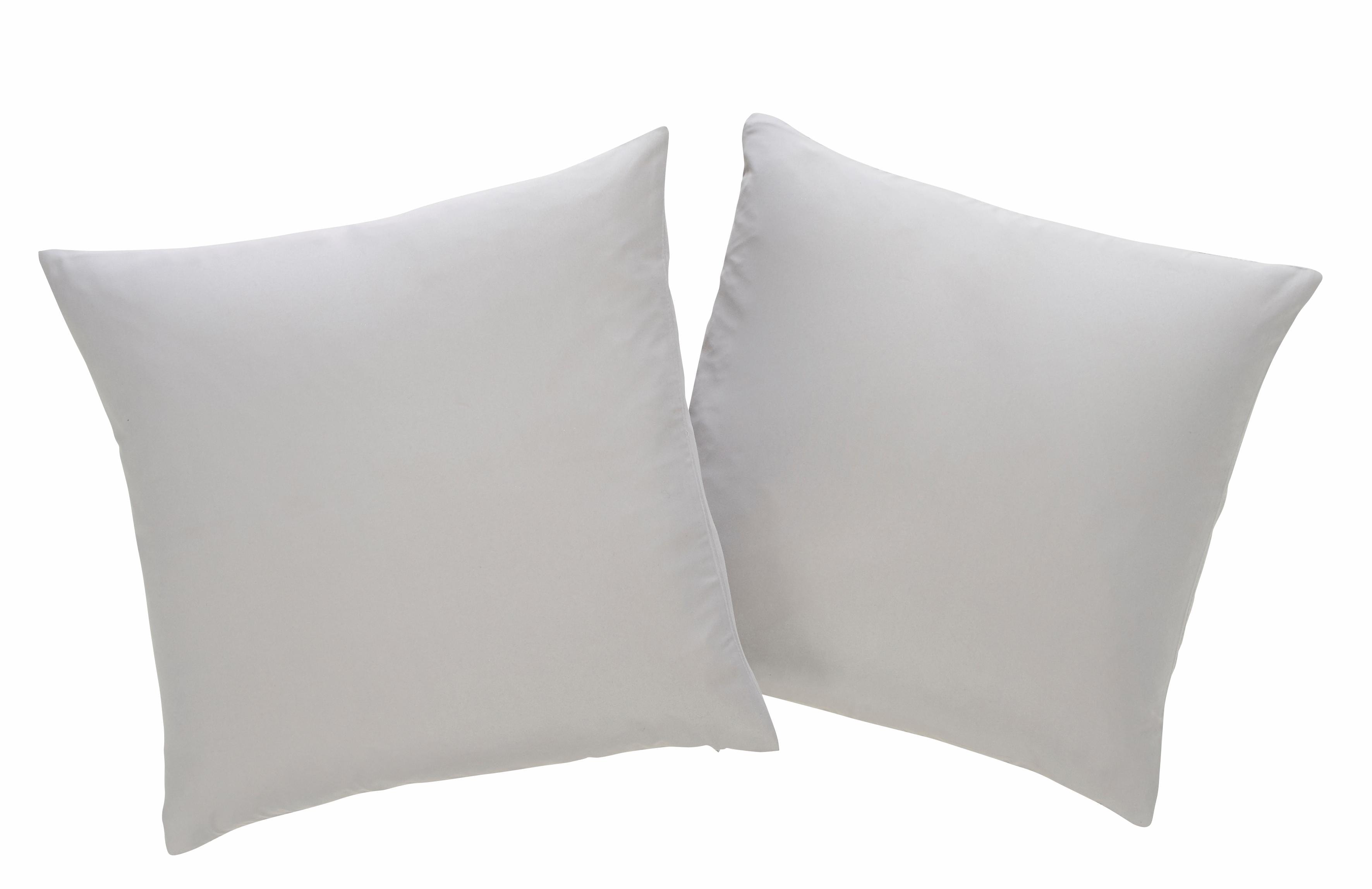 OTTO home Dekokissen "Parry Microfaser" 2-er Set, unifarben, Kissenhüllen ohne Füllung, mit Reißverschluss
