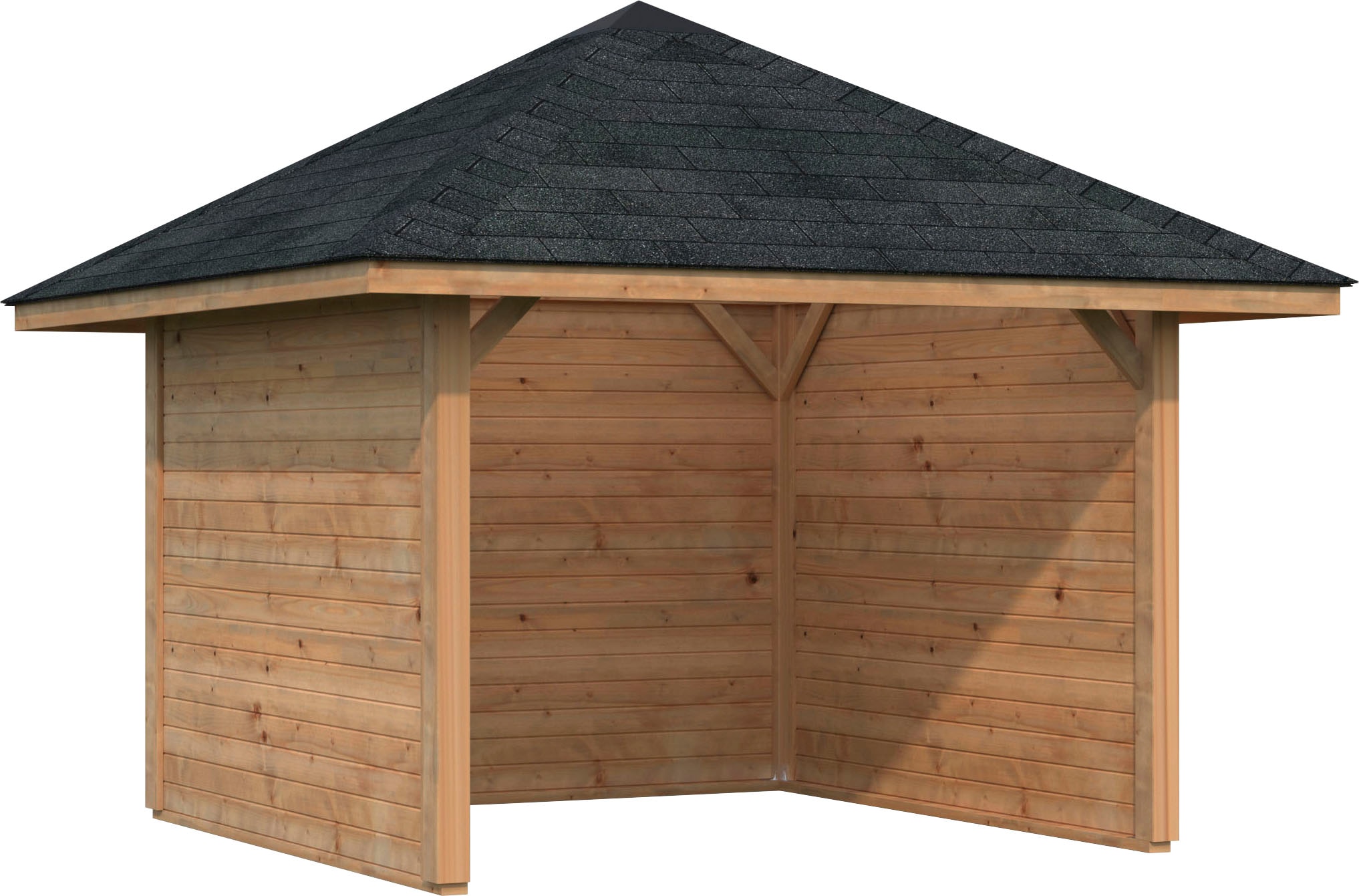 Palmako Holzpavillon "Bianca 8,3 m² Set 2", BxTxH: 300x300x323 cm