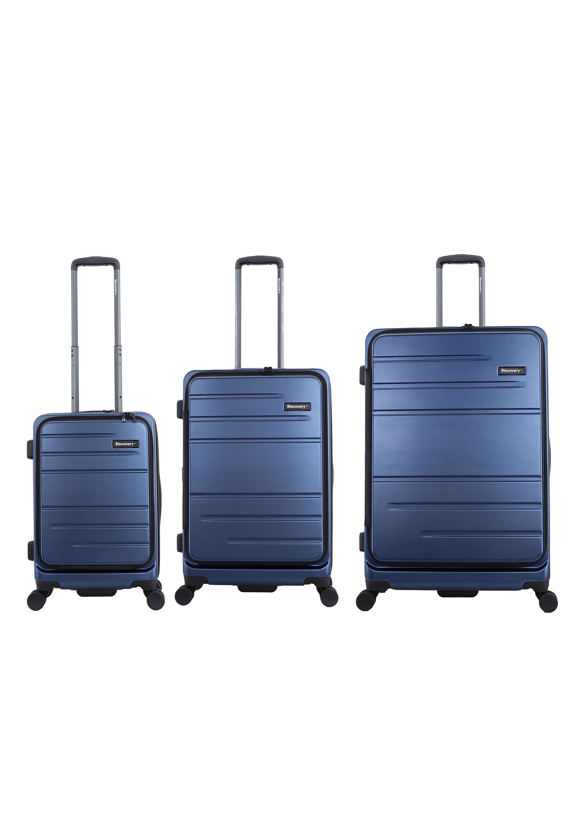 DISCOVERY Koffer "Patrol", blau, Polyester, unifarben, Koffer, aus hochwertigem Polycarbonat-Material