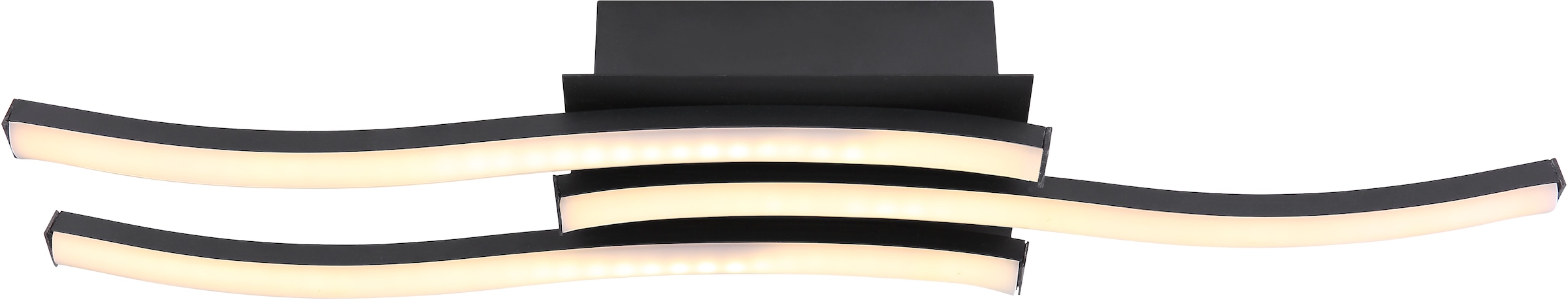 GLOBO LIGHTING LED Deckenleuchte »KASIMIR«, Leuchtmittel LED-Modul | LED fest integriert, Deckenlampe/Wohnzimmer/Schlafzimmer/modern