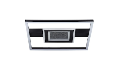 LED Deckenleuchte »Queens«, 38 x 38 cm, 3500 lm, 3000 K, Glitzereffekt, schwarz
