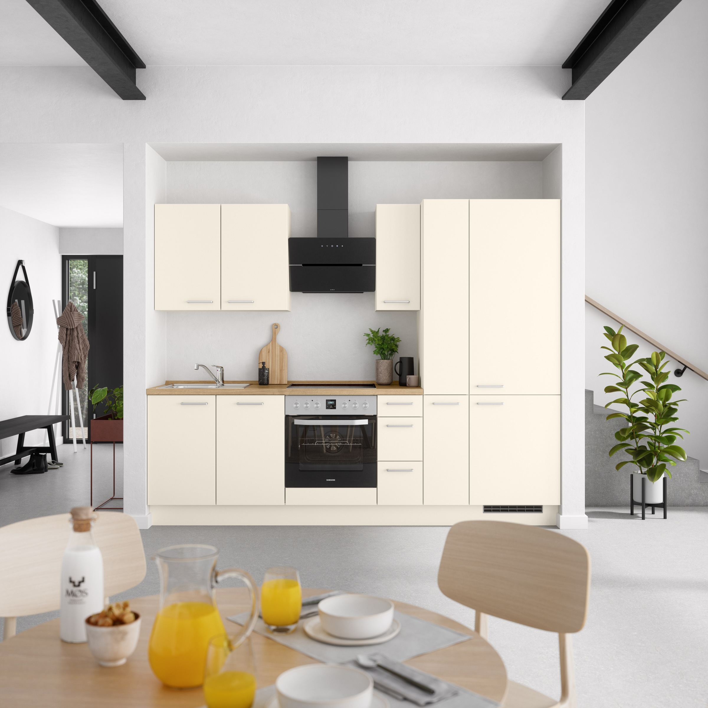 nobilia® Küchenzeile »"Touch II"«, vormontiert, Ausrichtung wählbar, Breite 270 cm, wahlw. mit E-Geräten