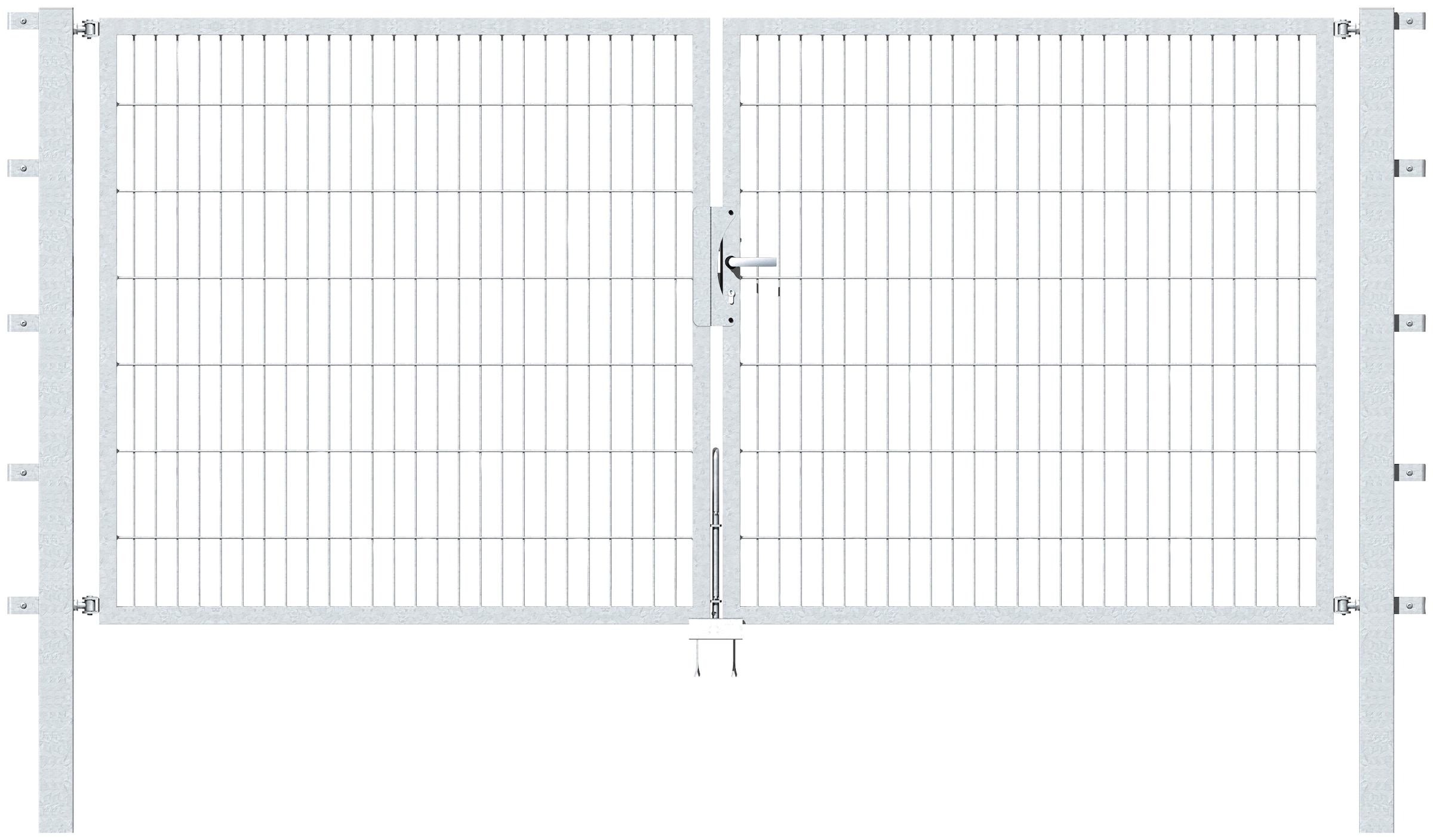 Alberts Zaundoppeltür "Flexo", 300 cm Breite (150cm + 150cm), in versch. Höhen