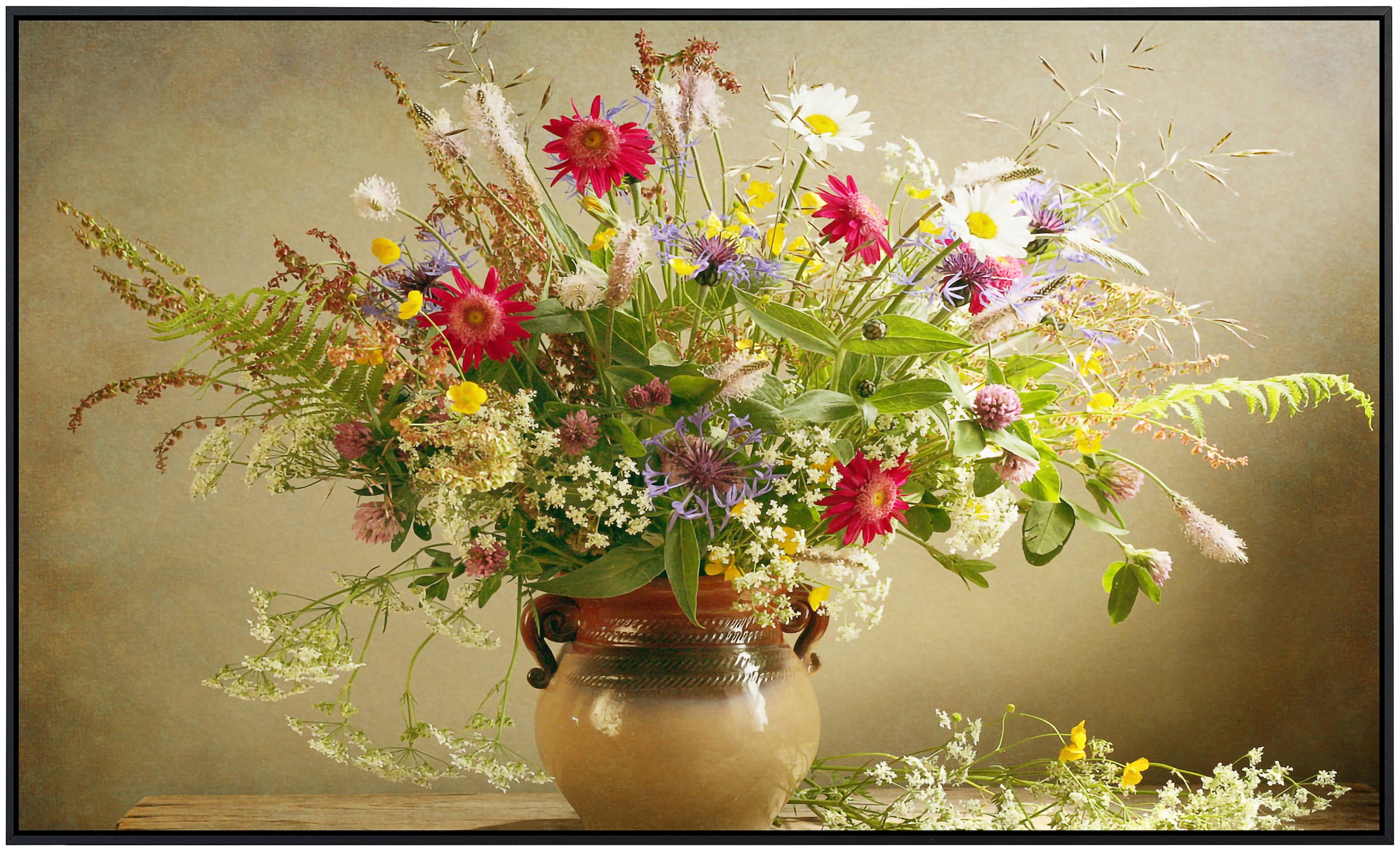 Papermoon Infrarotheizung »Blumen in Vase«, sehr angenehme Strahlungswärme