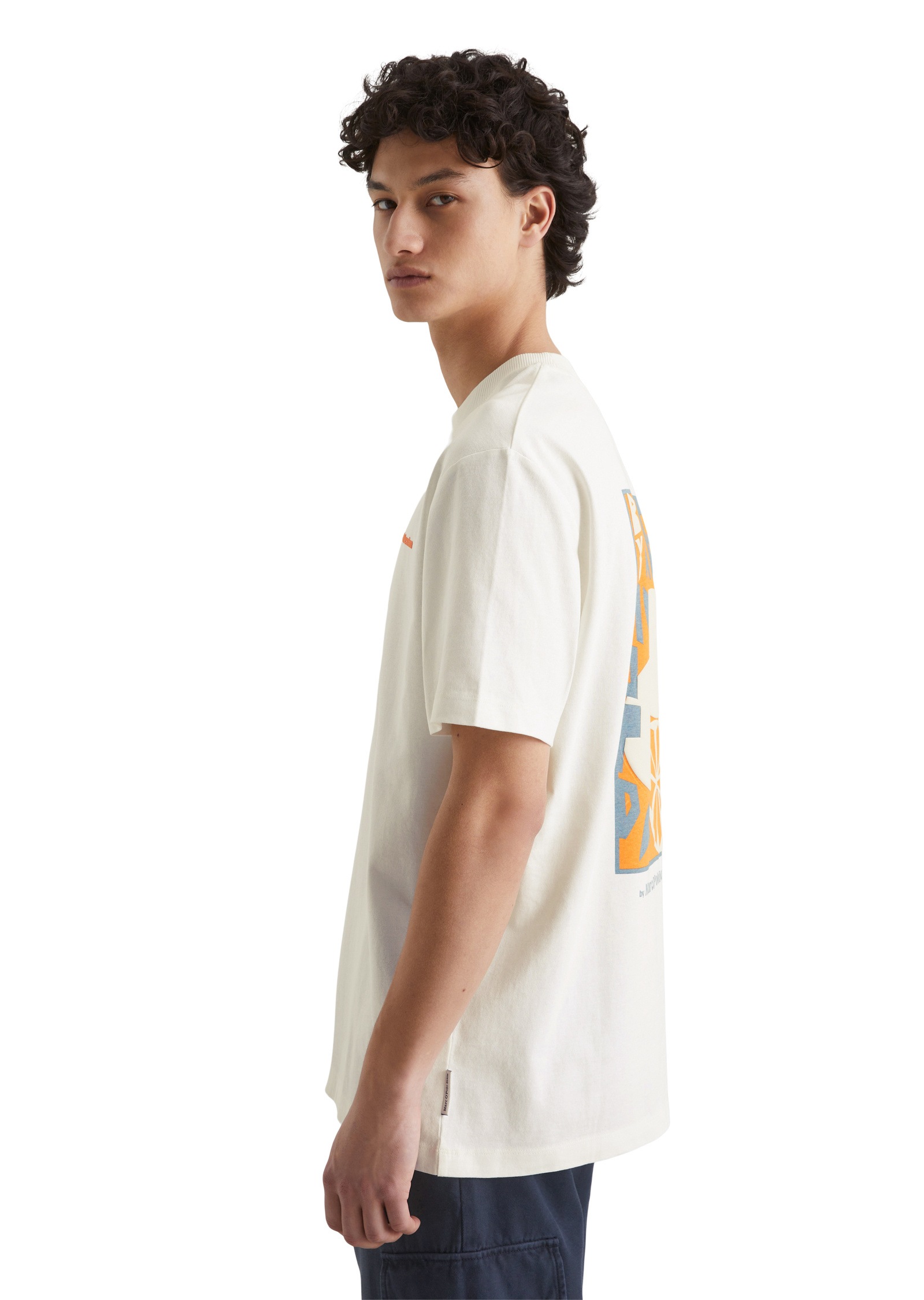 Marc O'Polo DENIM T-Shirt »mit erhabenem Rückenprint«