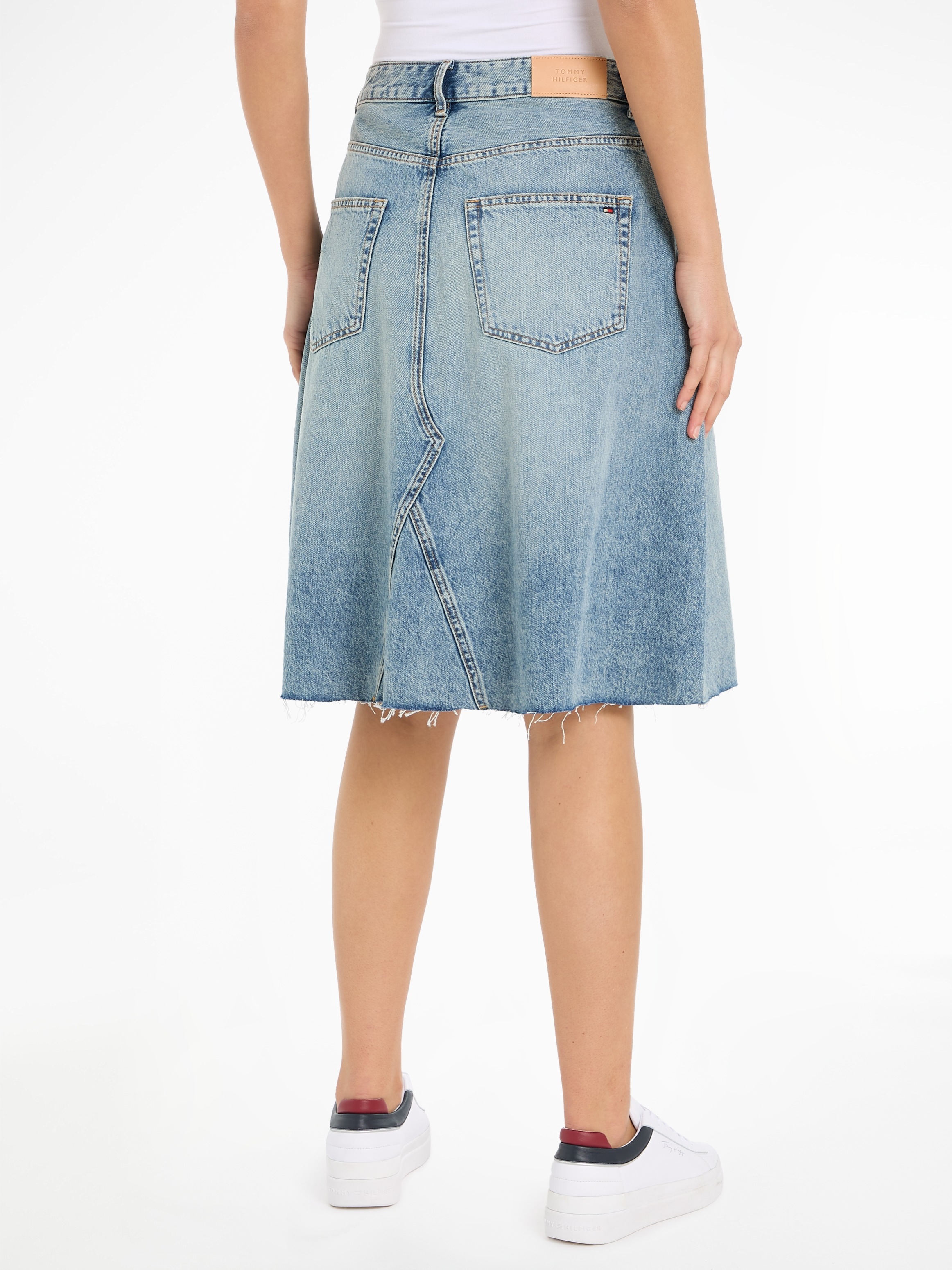 Tommy Hilfiger Jeansrock "DNM RW RELAXED SKIRT MIO WRN", Webrock im 5-Pocke günstig online kaufen