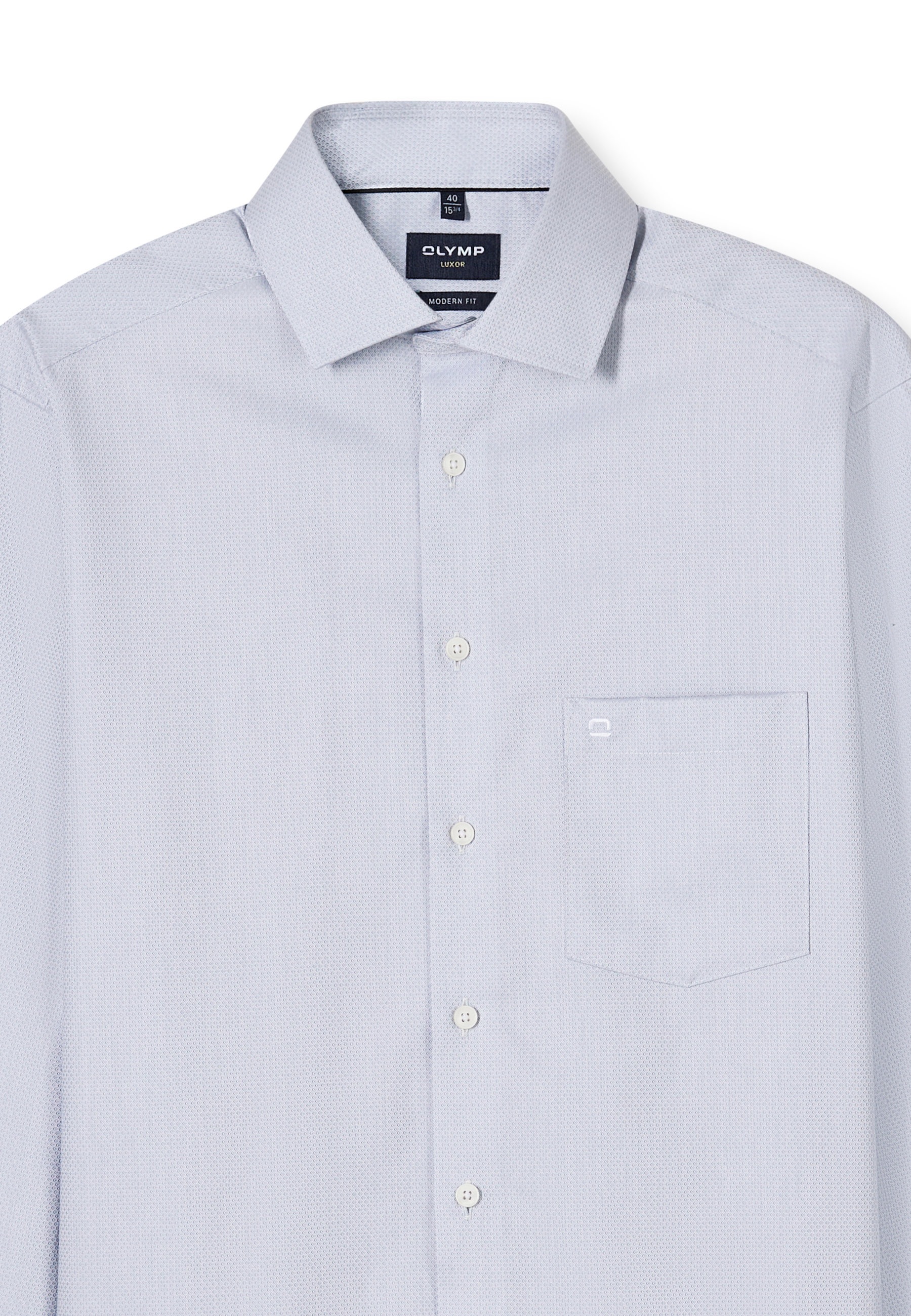 OLYMP Luxor Modern Fit Shirt Silver Gray 45 2