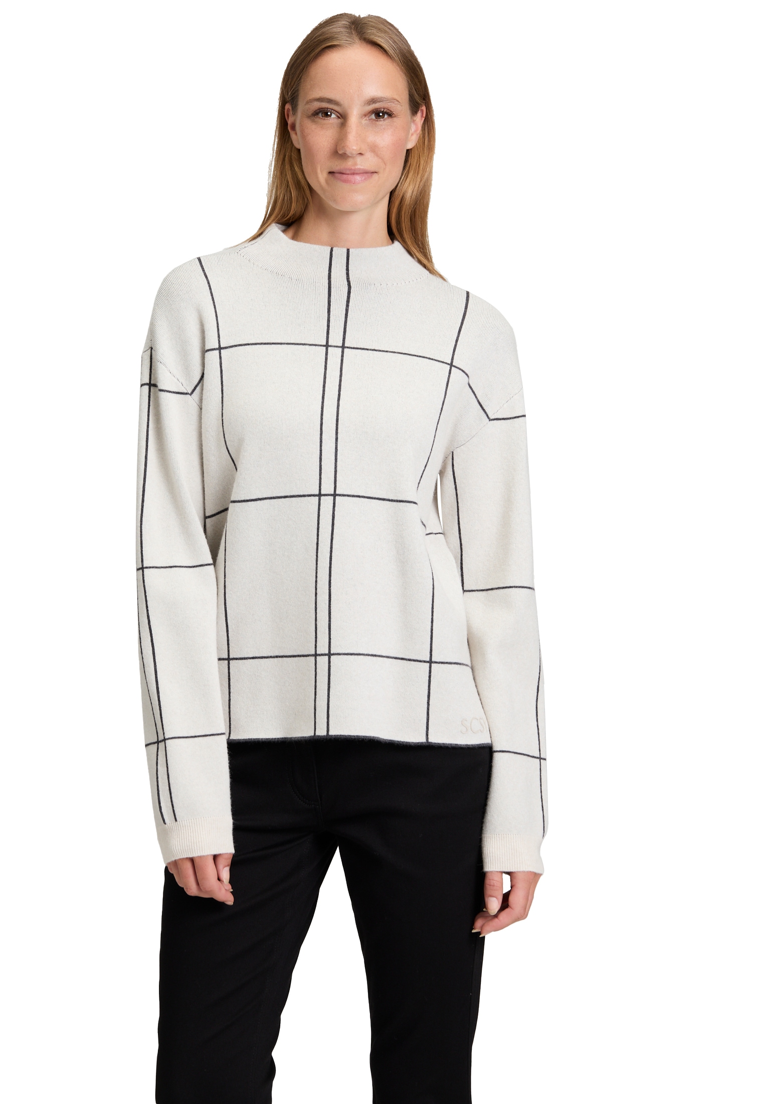 Betty Barclay Strickpullover "Damen kariert" 1 Stk. tlg. günstig online kaufen