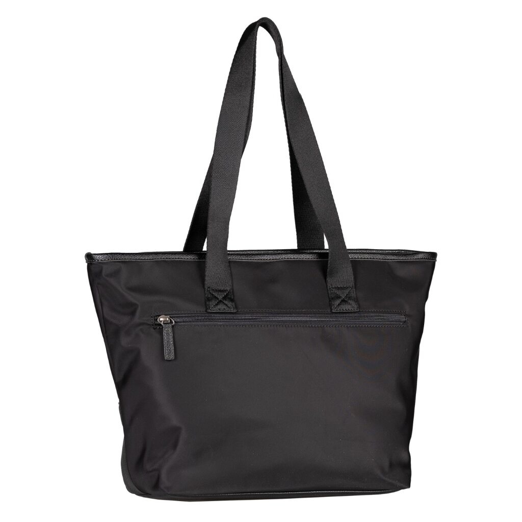 TOM TAILOR Shopper »Viene« fein genarbtes Lederimitat trifft auf leichtes Nylon mit feinem Logo