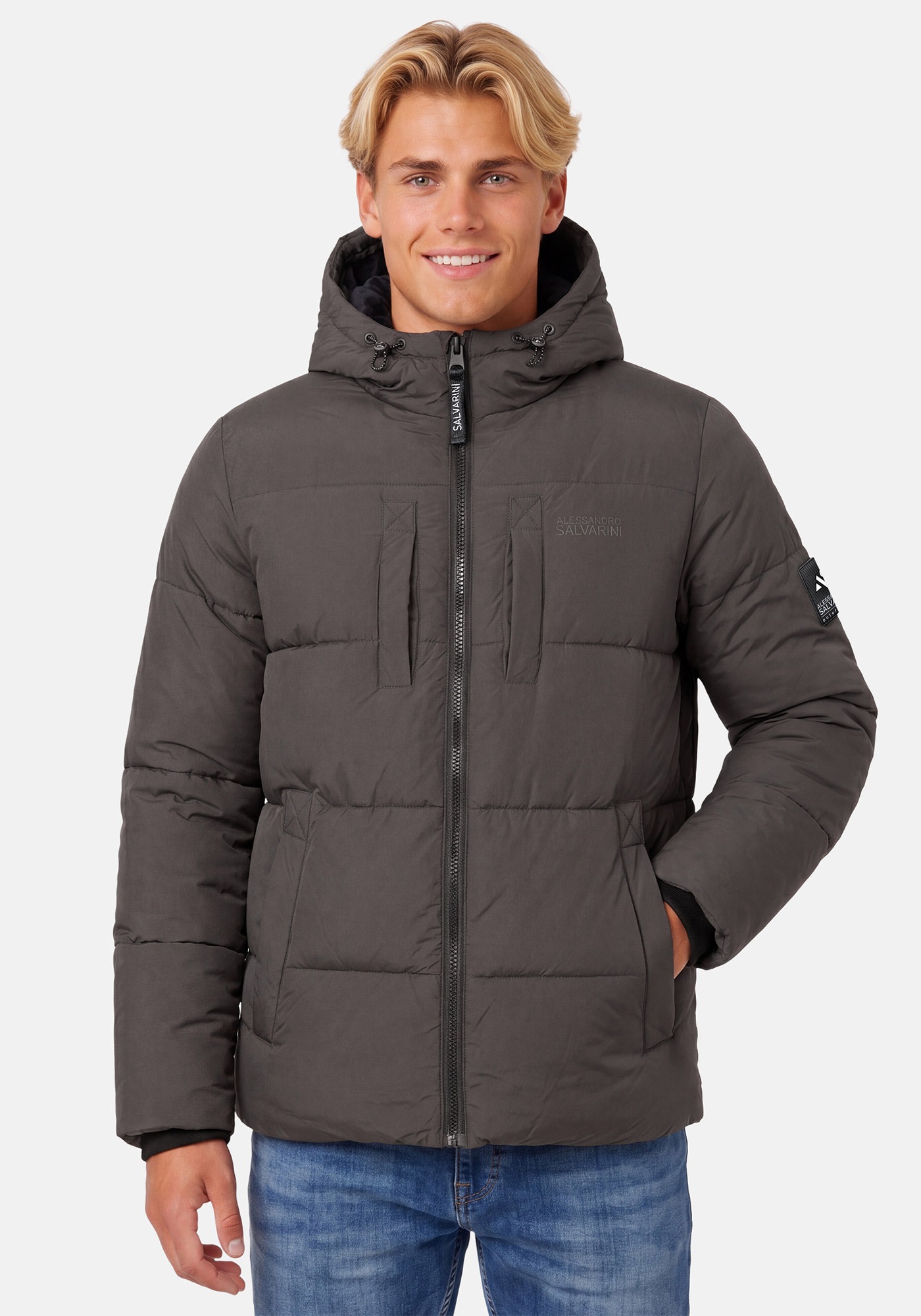 Alessandro Salvarini Winterjacke »ASKelvin« innen komplett mit warmem Teddyfell
