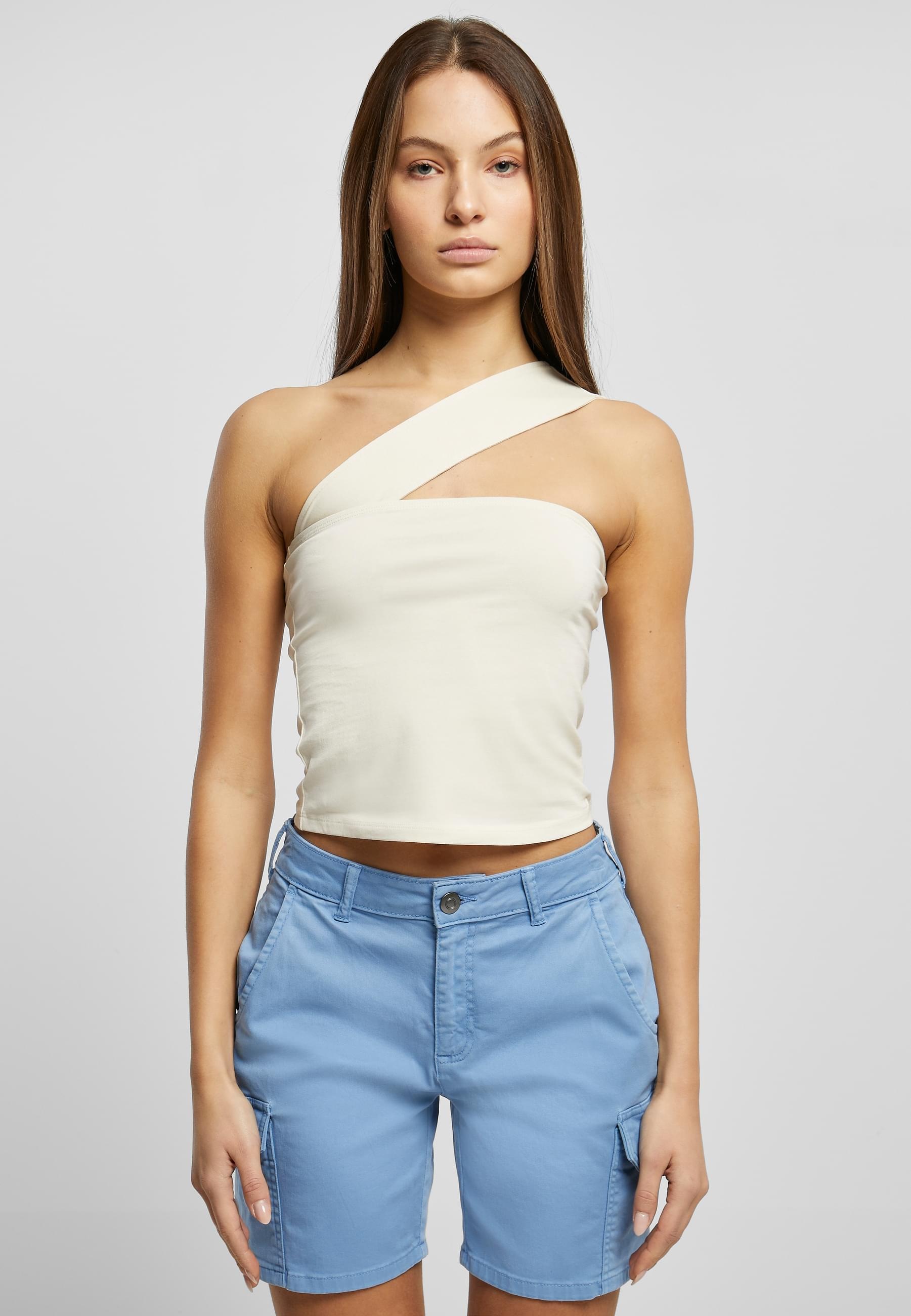 URBAN CLASSICS Muskelshirt »Urban Classics Damen Ladies One Strap Top«, (1 tlg.)