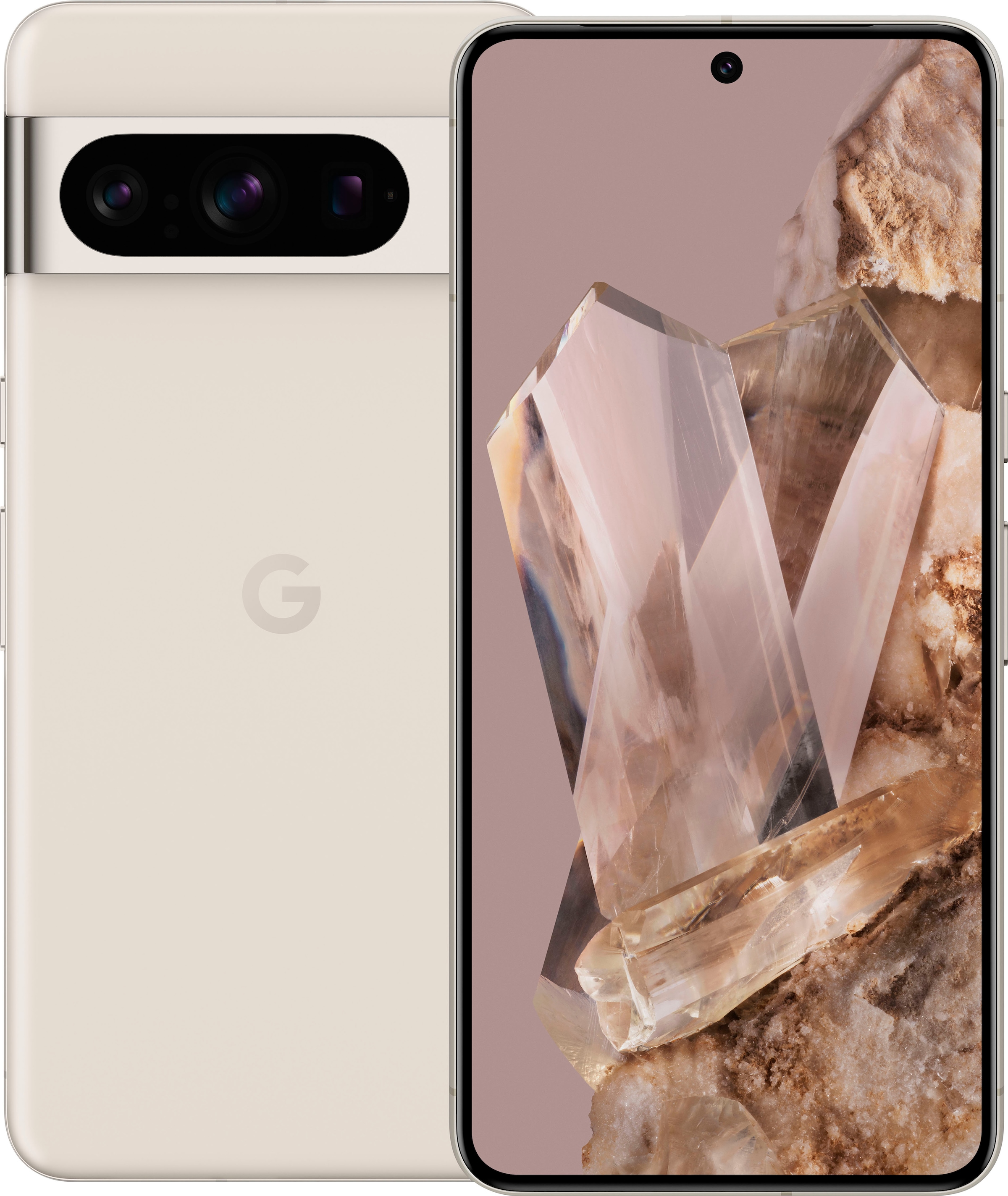 Google Smartphone »Pixel 8 Pro, 256GB«, Porcelain, 17 cm/6,7 Zoll, 256 GB Speicherplatz, 50 MP Kamera