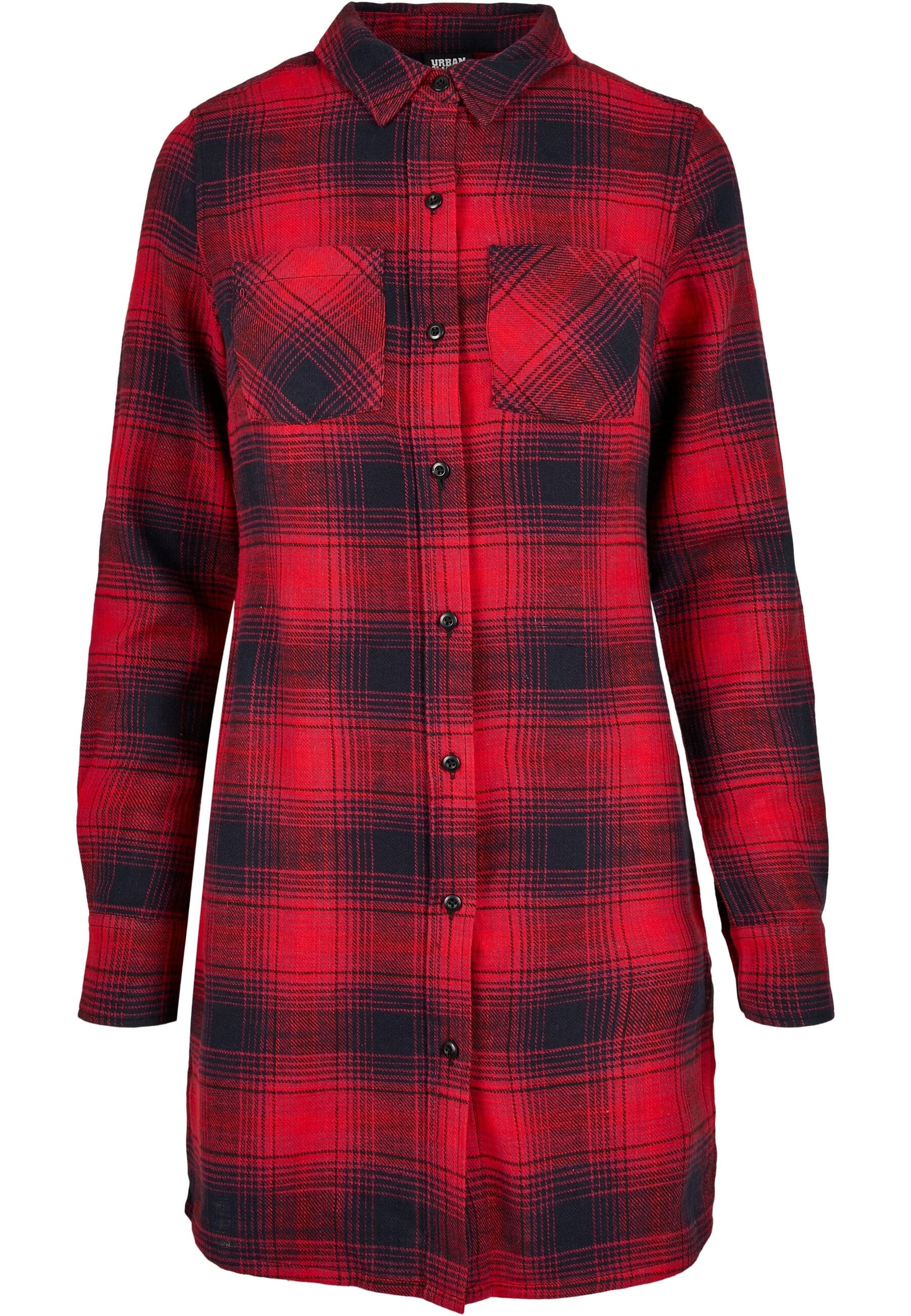 URBAN CLASSICS Shirtkleid "Urban Classics Damen Ladies Check Shirt Dress" 1 günstig online kaufen