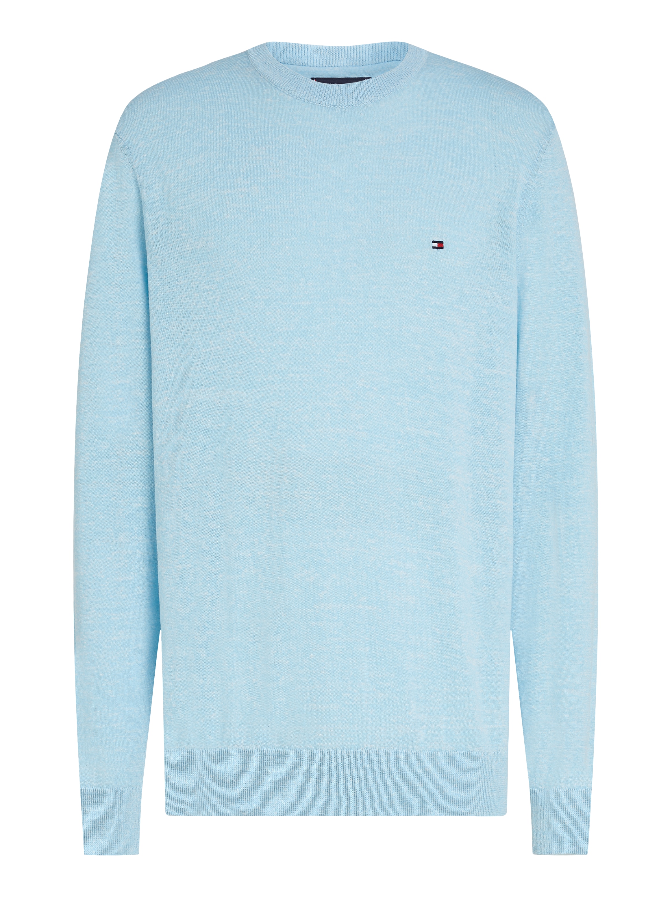 Tommy Hilfiger Rundhalspullover »COTTON LINEN CREW NECK«