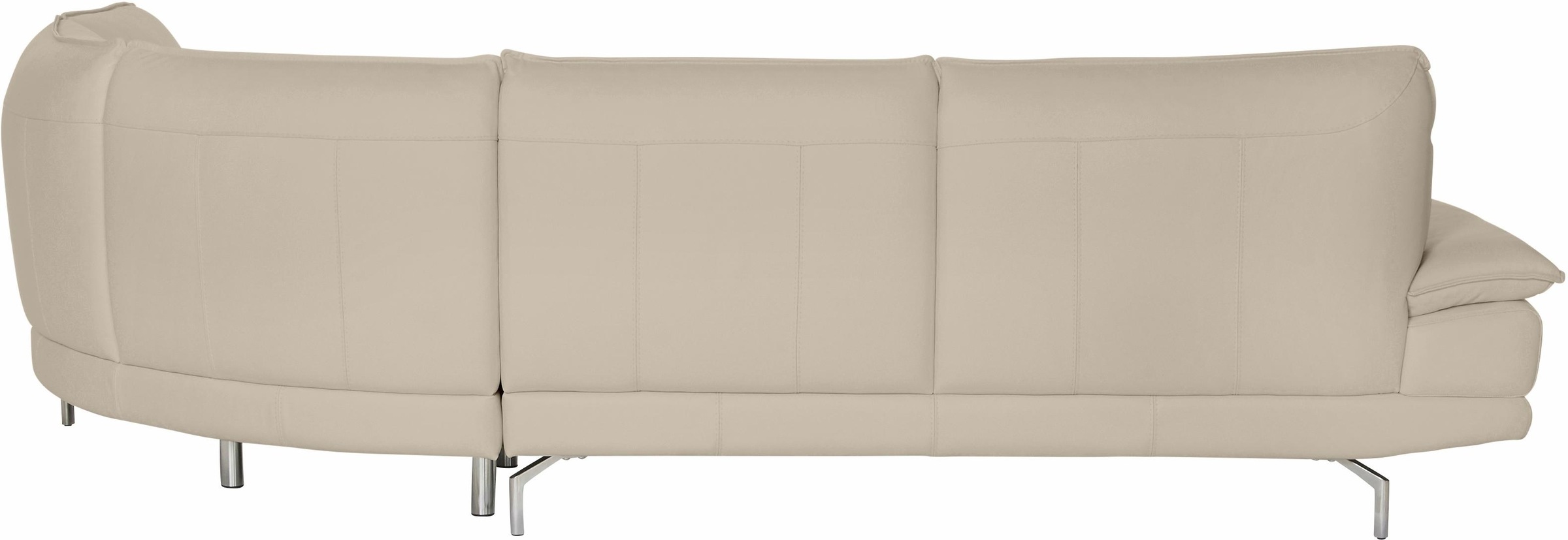 CALIA ITALIA Ecksofa »Dave, italienisches Designsofa L-Form, erstklassiger Sitzkomfort«, Ottomane wahlweise links oder rechts, in zwei tollen Lederqualitäten