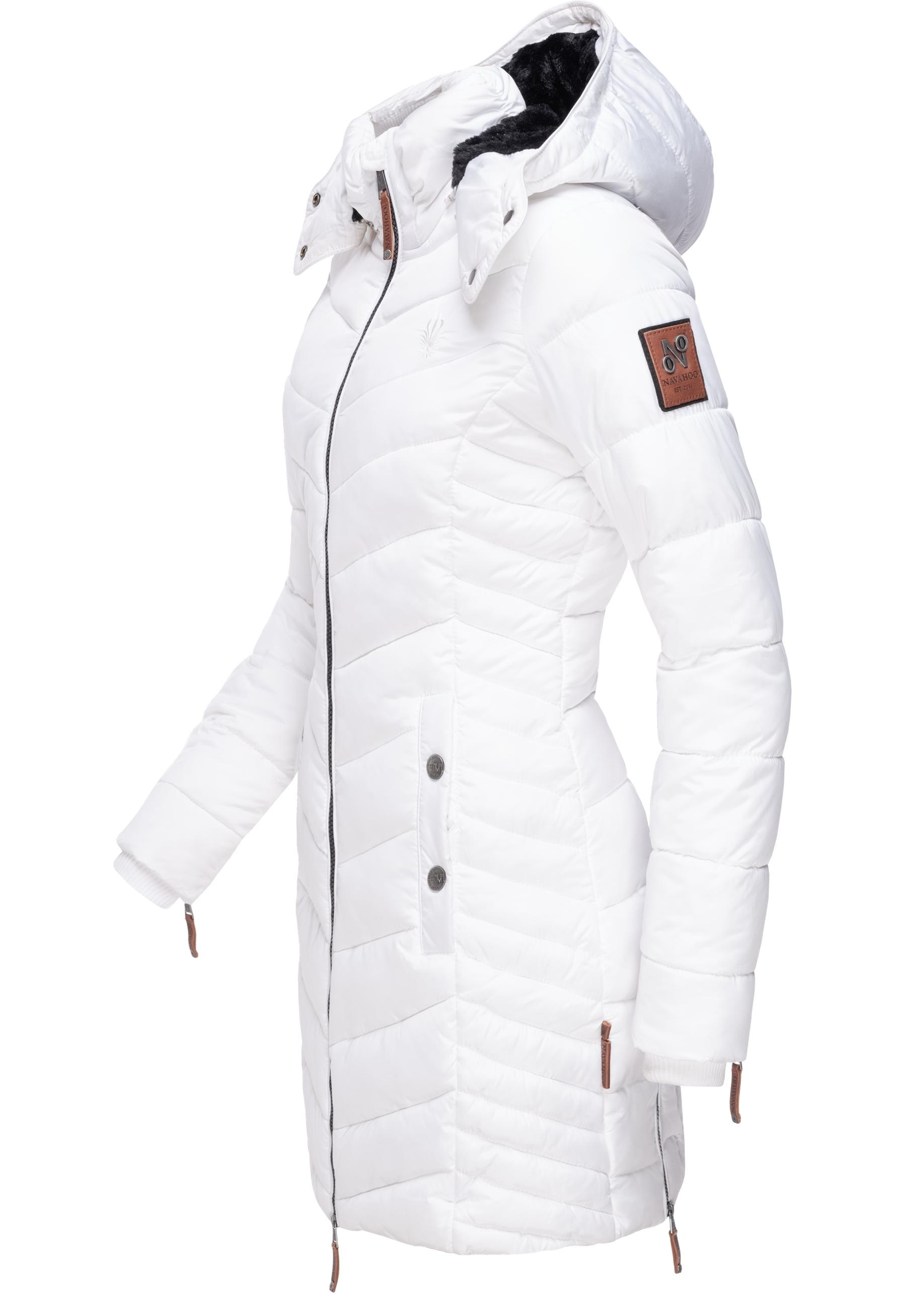 Navahoo Wintermantel »Nimalaa«, modischer Damen Winter Steppmantel mit Kapuze